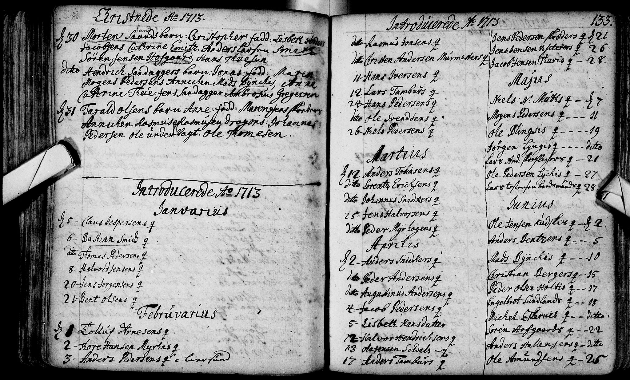 Bragernes kirkebøker, SAKO/A-6/F/Fa/L0003: Parish register (official) no. I 3, 1706-1734, p. 133