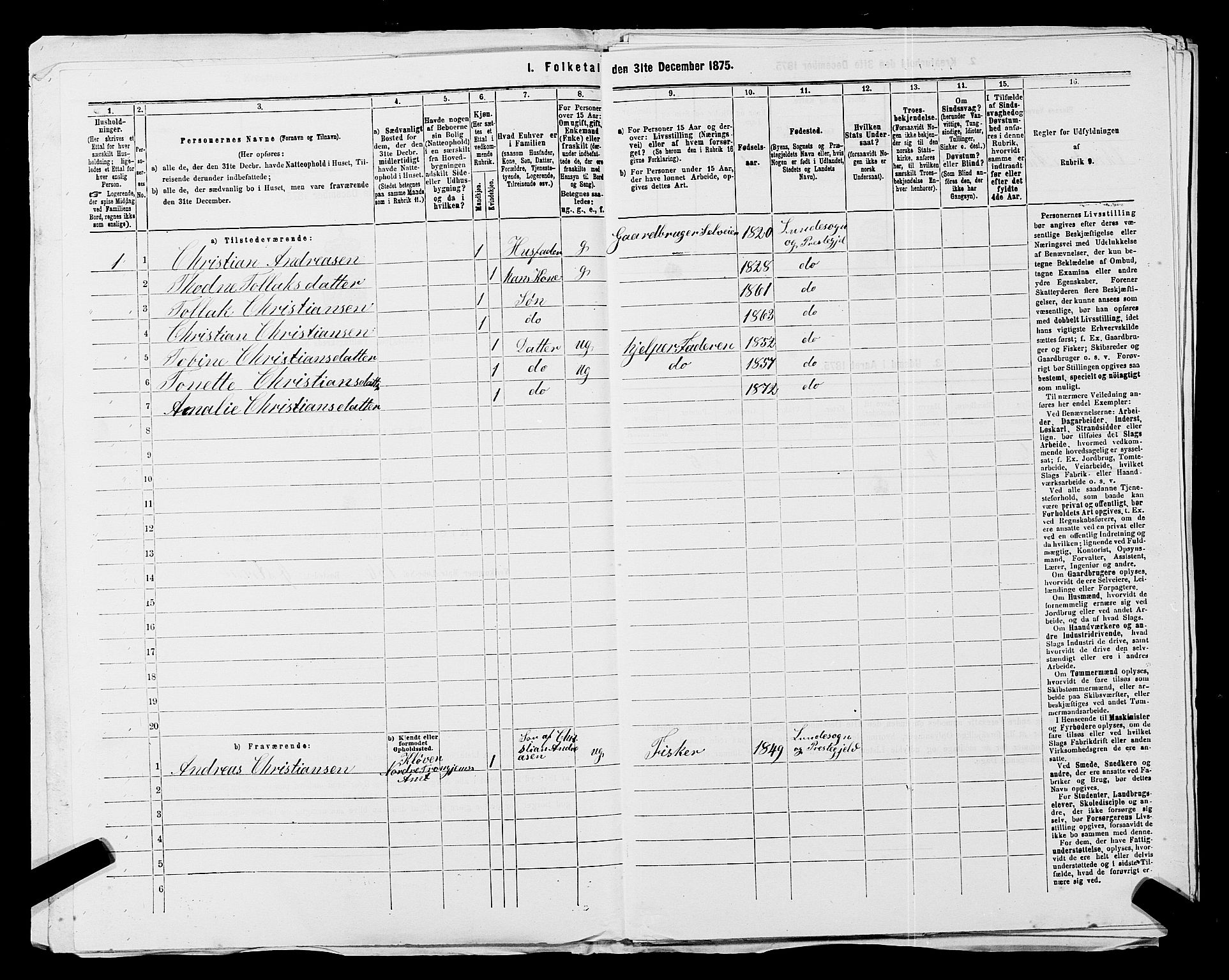 SAST, 1875 census for 1112P Lund, 1875, p. 552