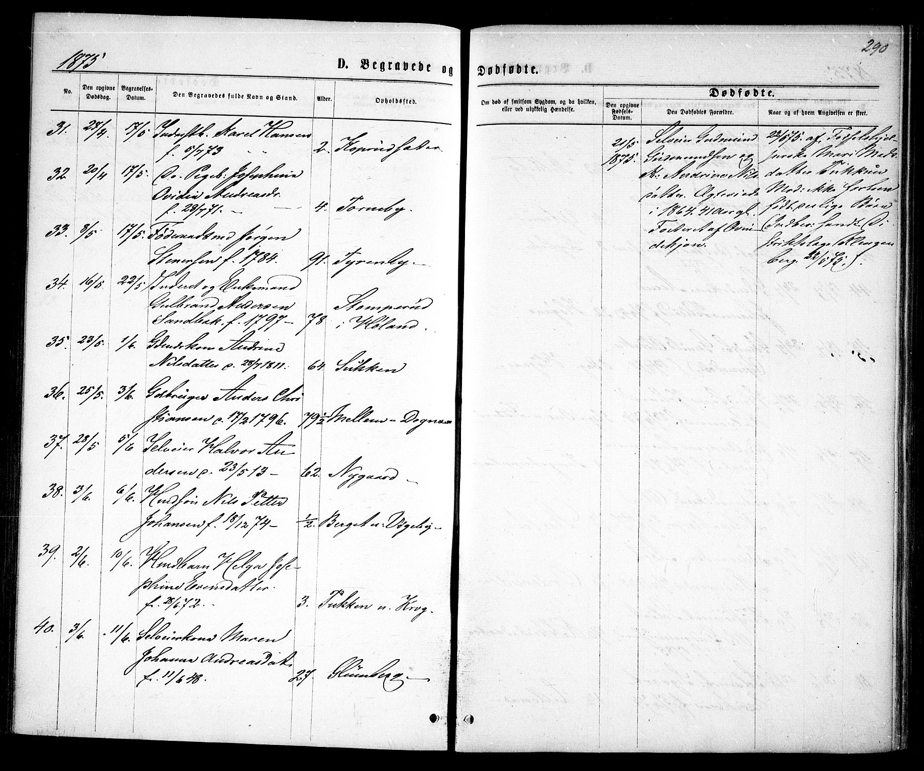 Rødenes prestekontor Kirkebøker, AV/SAO-A-2005/F/Fa/L0008: Parish register (official) no. I 8, 1869-1879, p. 290