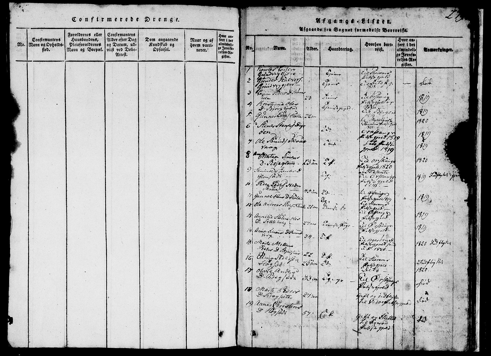 Ministerialprotokoller, klokkerbøker og fødselsregistre - Møre og Romsdal, SAT/A-1454/524/L0360: Parish register (copy) no. 524C01, 1816-1830, p. 279