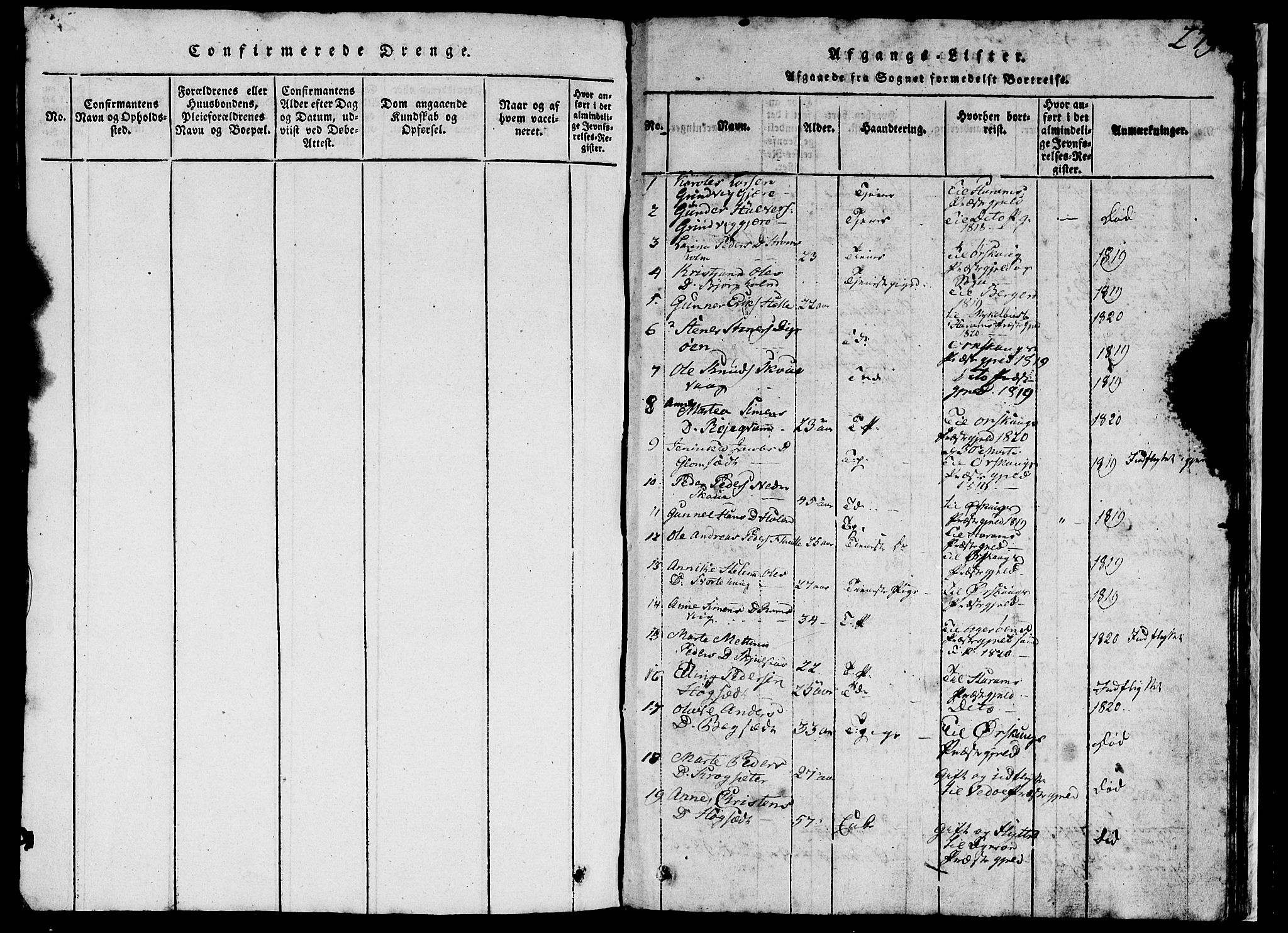 Ministerialprotokoller, klokkerbøker og fødselsregistre - Møre og Romsdal, AV/SAT-A-1454/524/L0360: Parish register (copy) no. 524C01, 1816-1830, p. 279