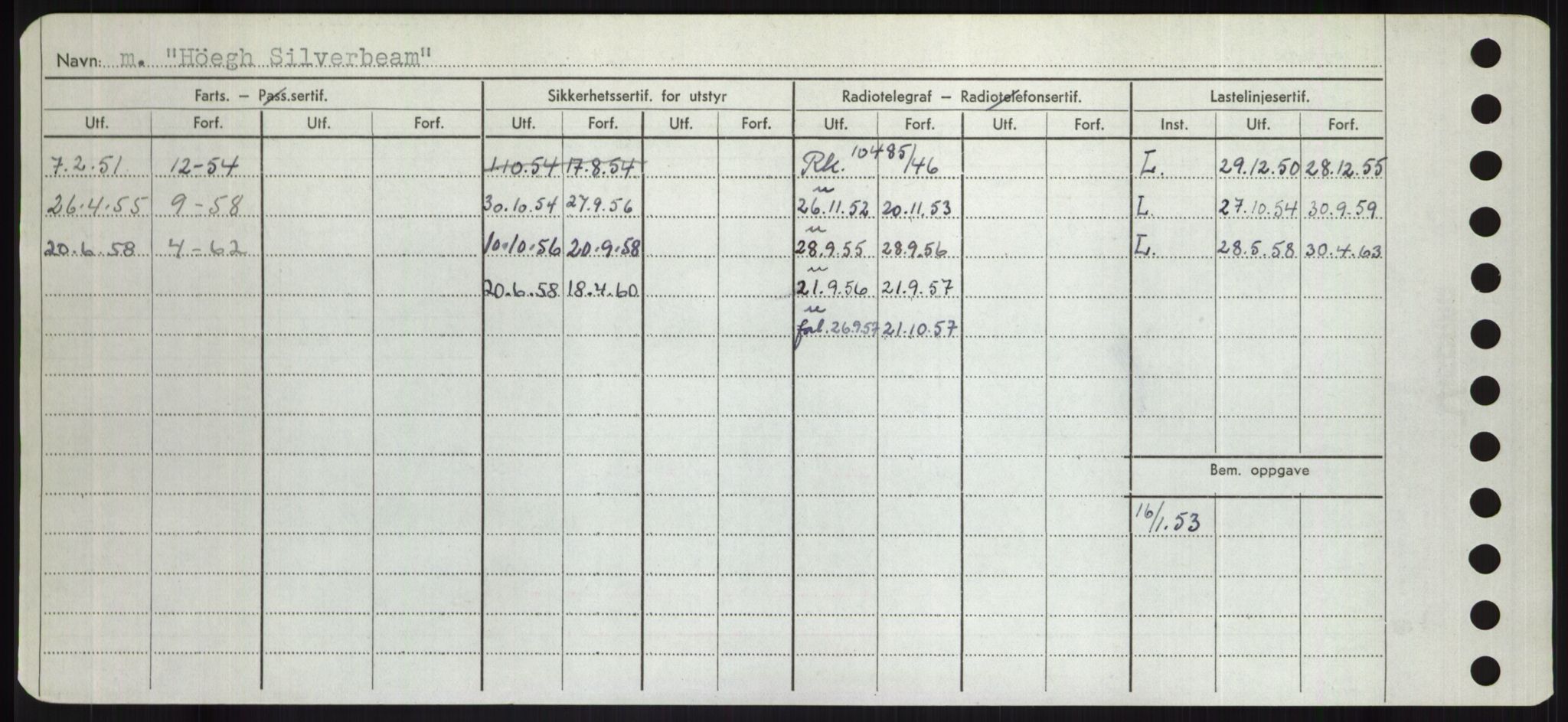 Sjøfartsdirektoratet med forløpere, Skipsmålingen, RA/S-1627/H/Hd/L0017: Fartøy, Holi-Hå, p. 444