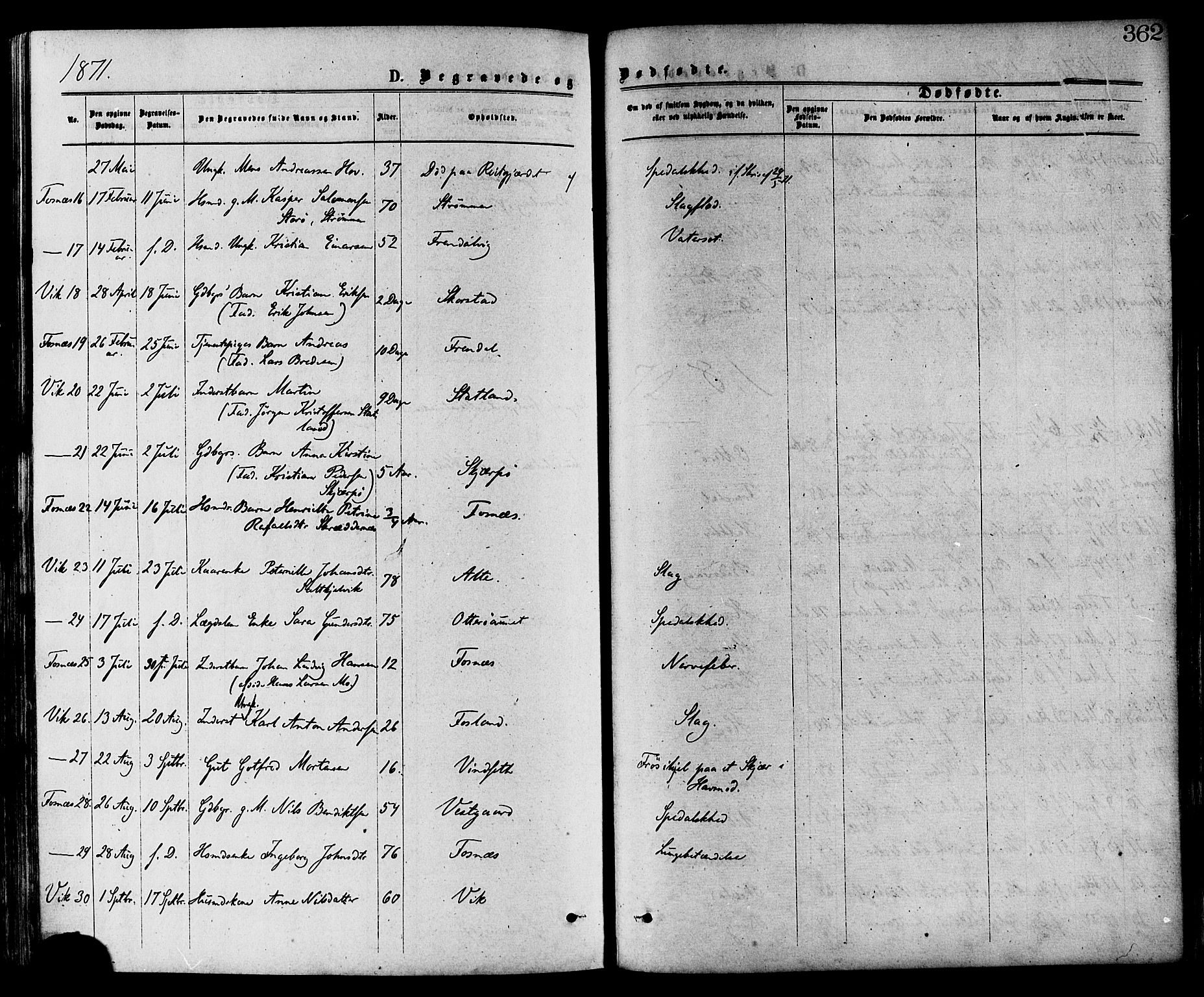 Ministerialprotokoller, klokkerbøker og fødselsregistre - Nord-Trøndelag, SAT/A-1458/773/L0616: Parish register (official) no. 773A07, 1870-1887, p. 362
