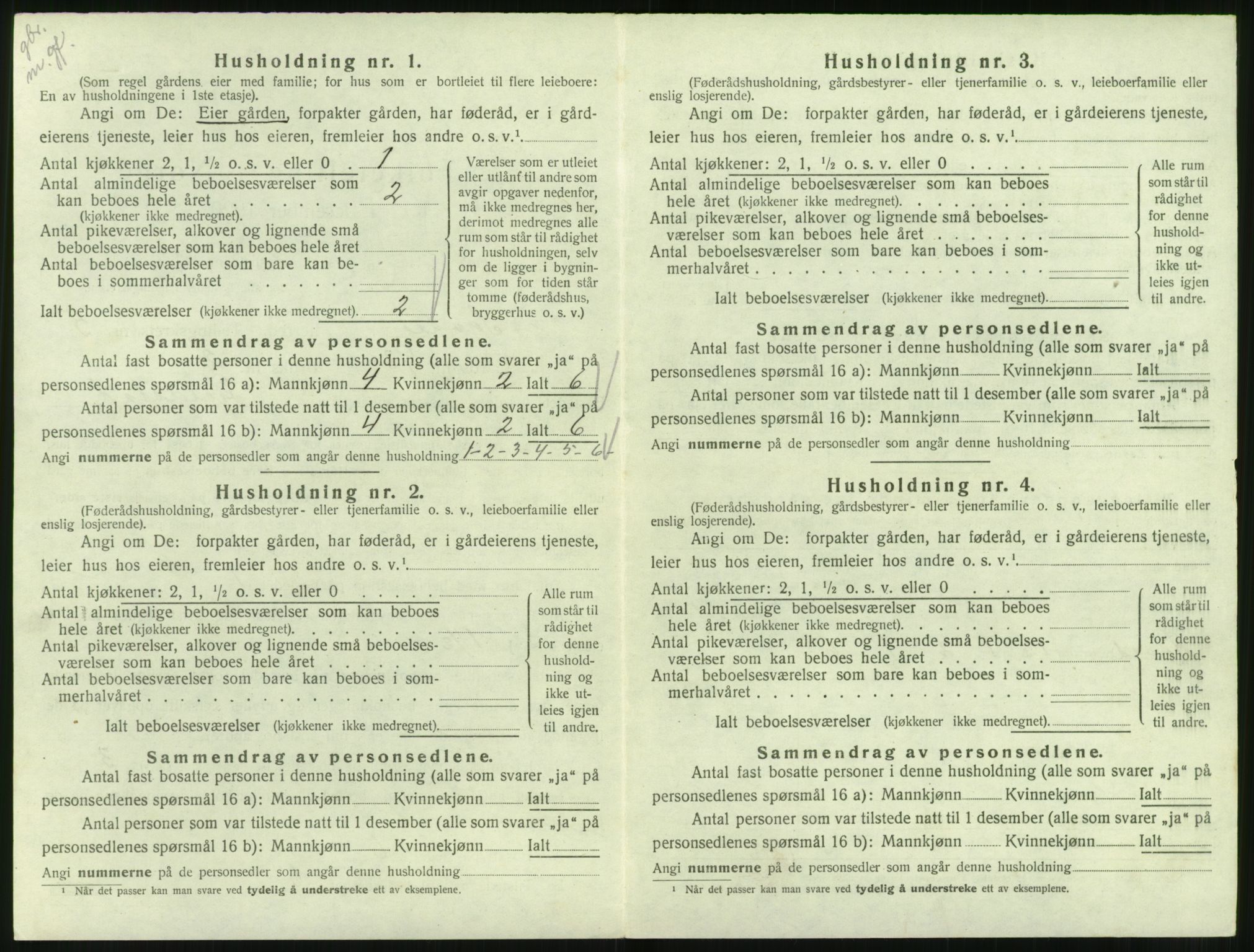 SAT, 1920 census for Syvde, 1920, p. 273