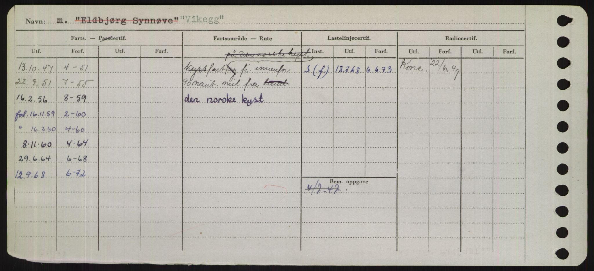 Sjøfartsdirektoratet med forløpere, Skipsmålingen, RA/S-1627/H/Hd/L0041: Fartøy, Vi-Ås, p. 118