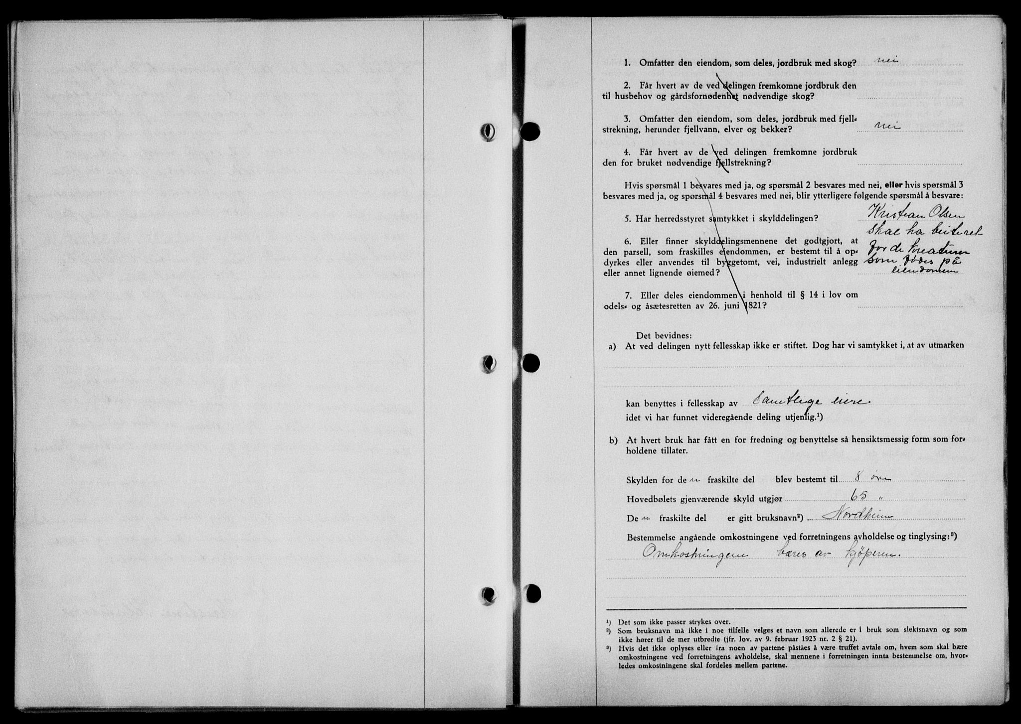 Lofoten sorenskriveri, SAT/A-0017/1/2/2C/L0005a: Mortgage book no. 5a, 1939-1939, Diary no: : 1142/1939