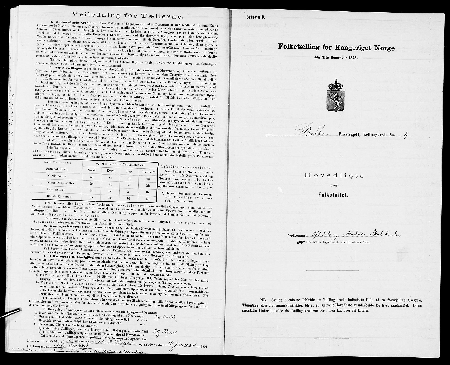 SAK, 1875 census for 1045P Bakke, 1875, p. 35