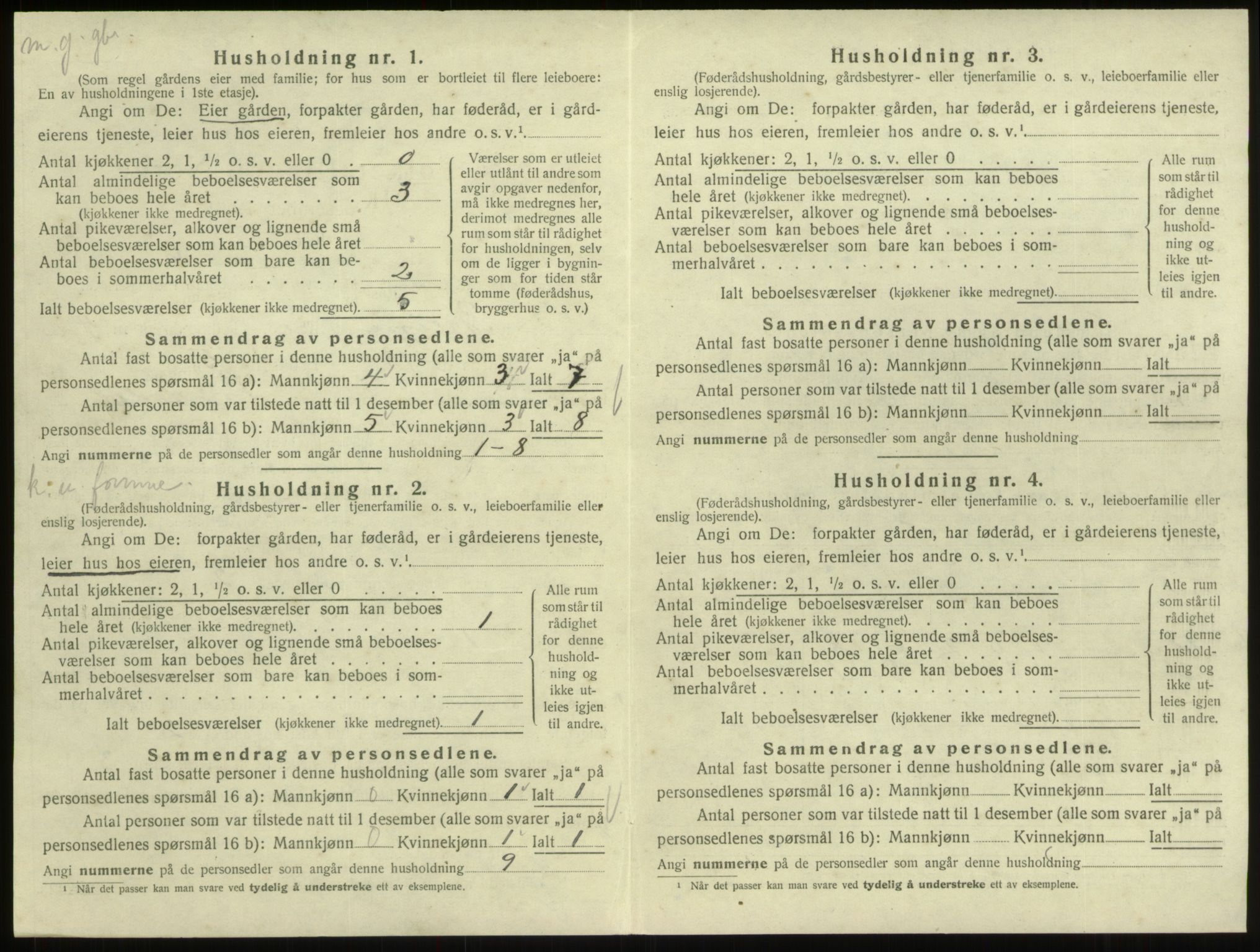 SAB, 1920 census for Breim, 1920, p. 339