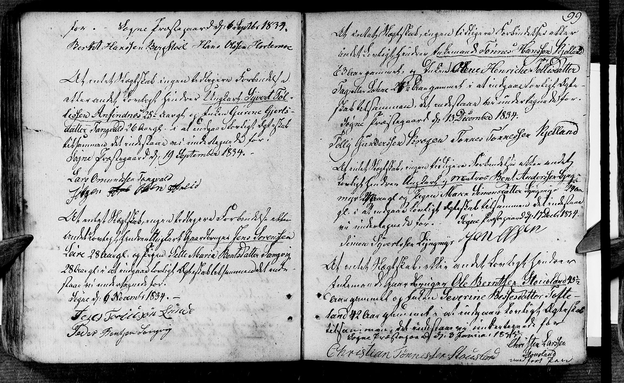 Søgne sokneprestkontor, SAK/1111-0037/F/Fa/Fab/L0007: Parish register (official) no. A 7, 1791-1851, p. 99