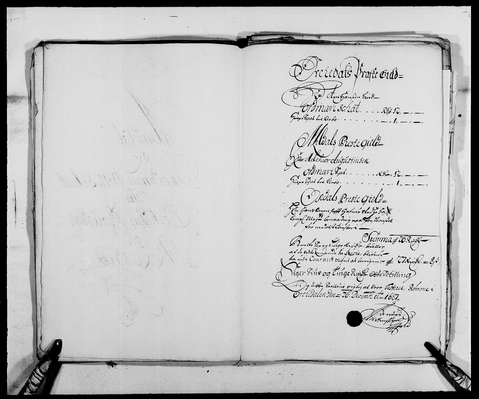 Rentekammeret inntil 1814, Reviderte regnskaper, Fogderegnskap, RA/EA-4092/R58/L3935: Fogderegnskap Orkdal, 1687-1688, p. 147