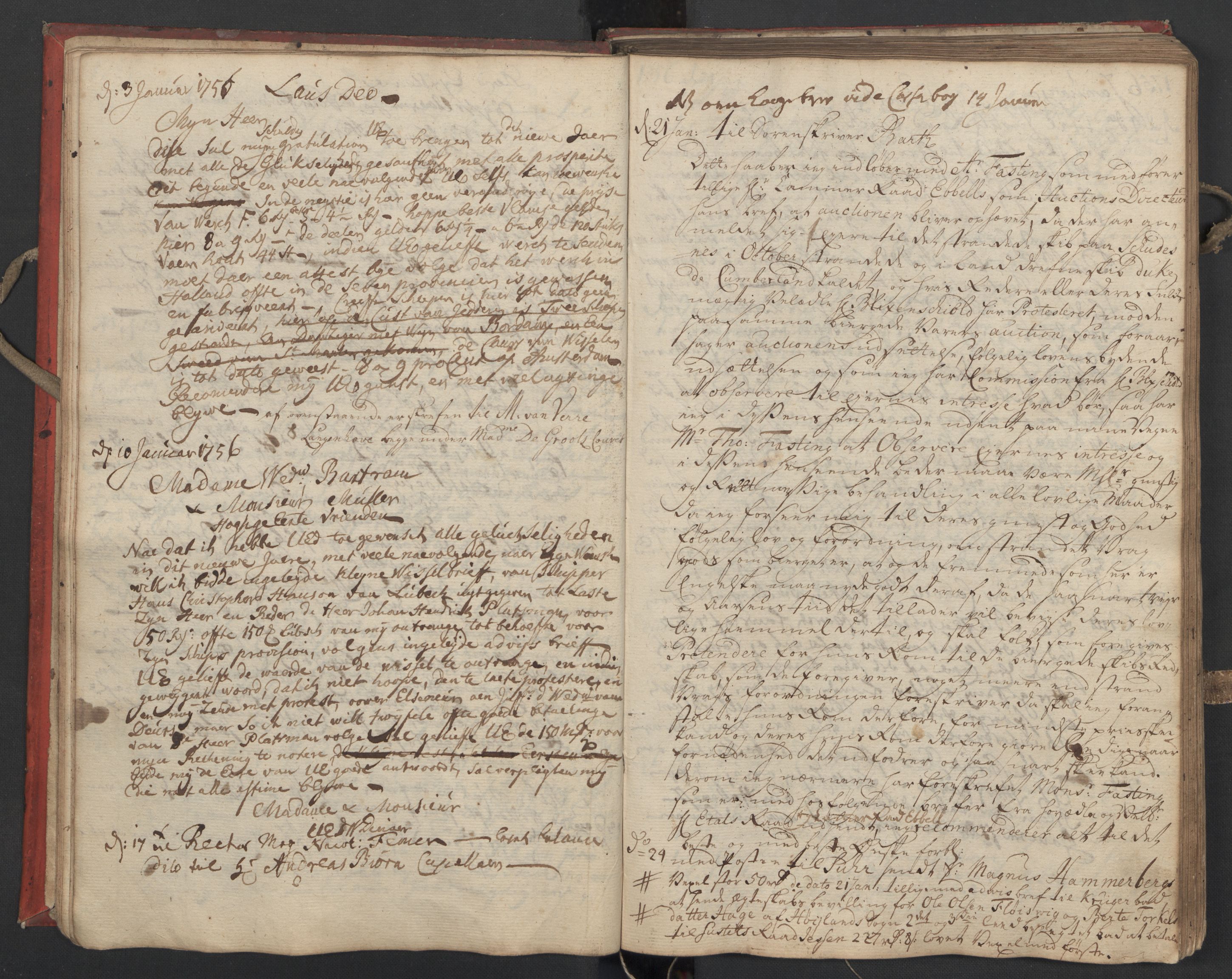 Pa 0119 - Smith, Lauritz Andersen og Lauritz Lauritzen, SAST/A-100231/O/L0002: Kopibok, 1755-1766, p. 17