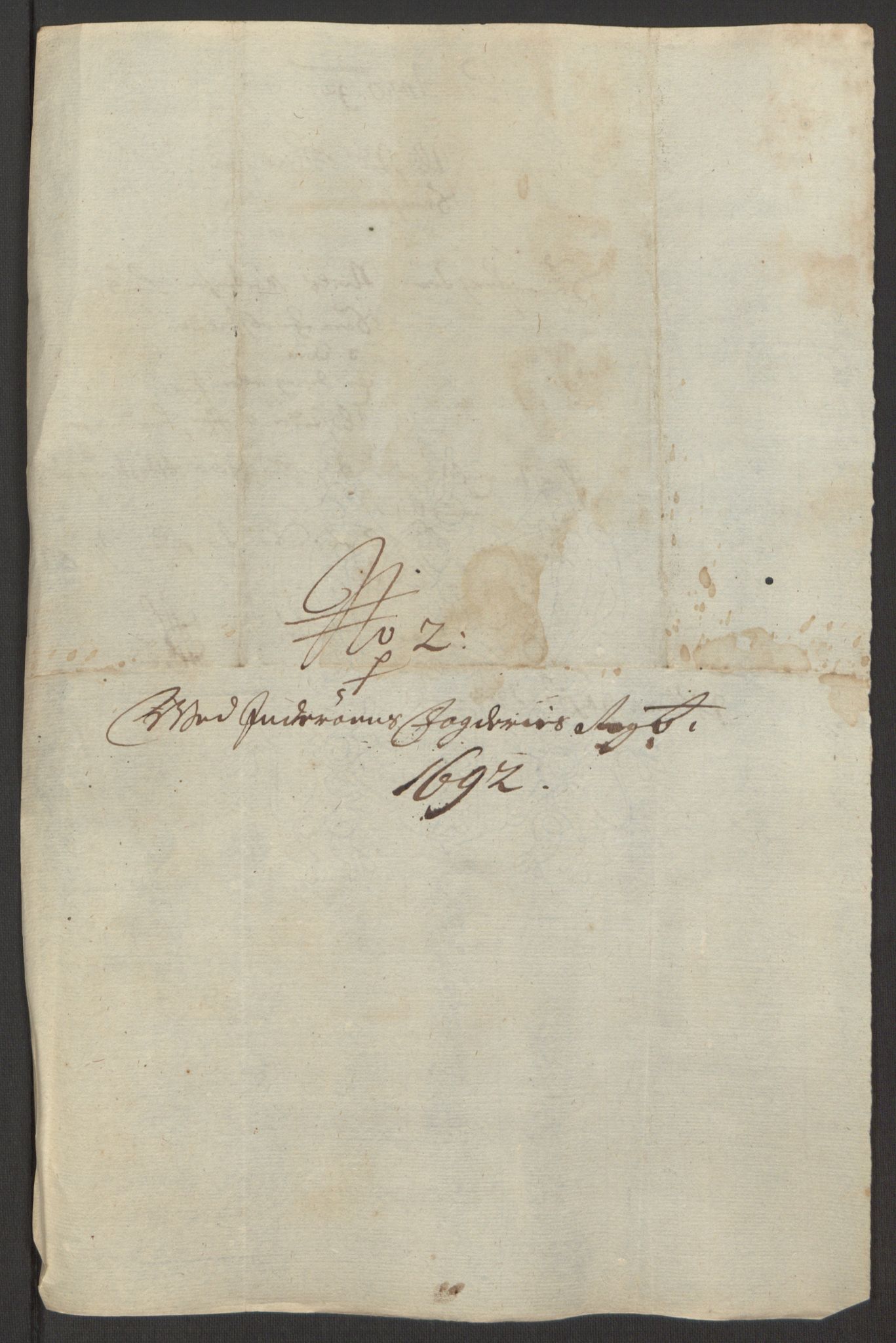 Rentekammeret inntil 1814, Reviderte regnskaper, Fogderegnskap, AV/RA-EA-4092/R63/L4308: Fogderegnskap Inderøy, 1692-1694, p. 142