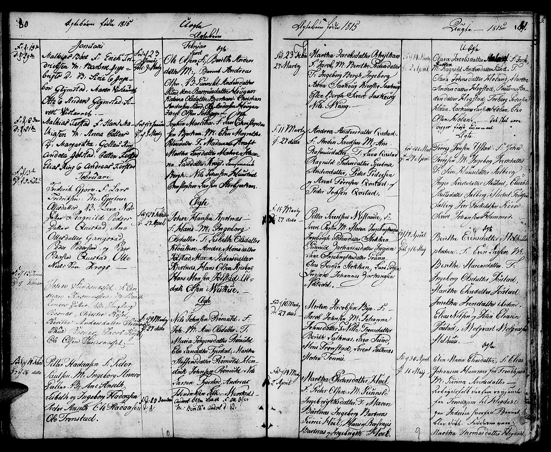 Ministerialprotokoller, klokkerbøker og fødselsregistre - Nord-Trøndelag, SAT/A-1458/730/L0274: Parish register (official) no. 730A03, 1802-1816, p. 80-81