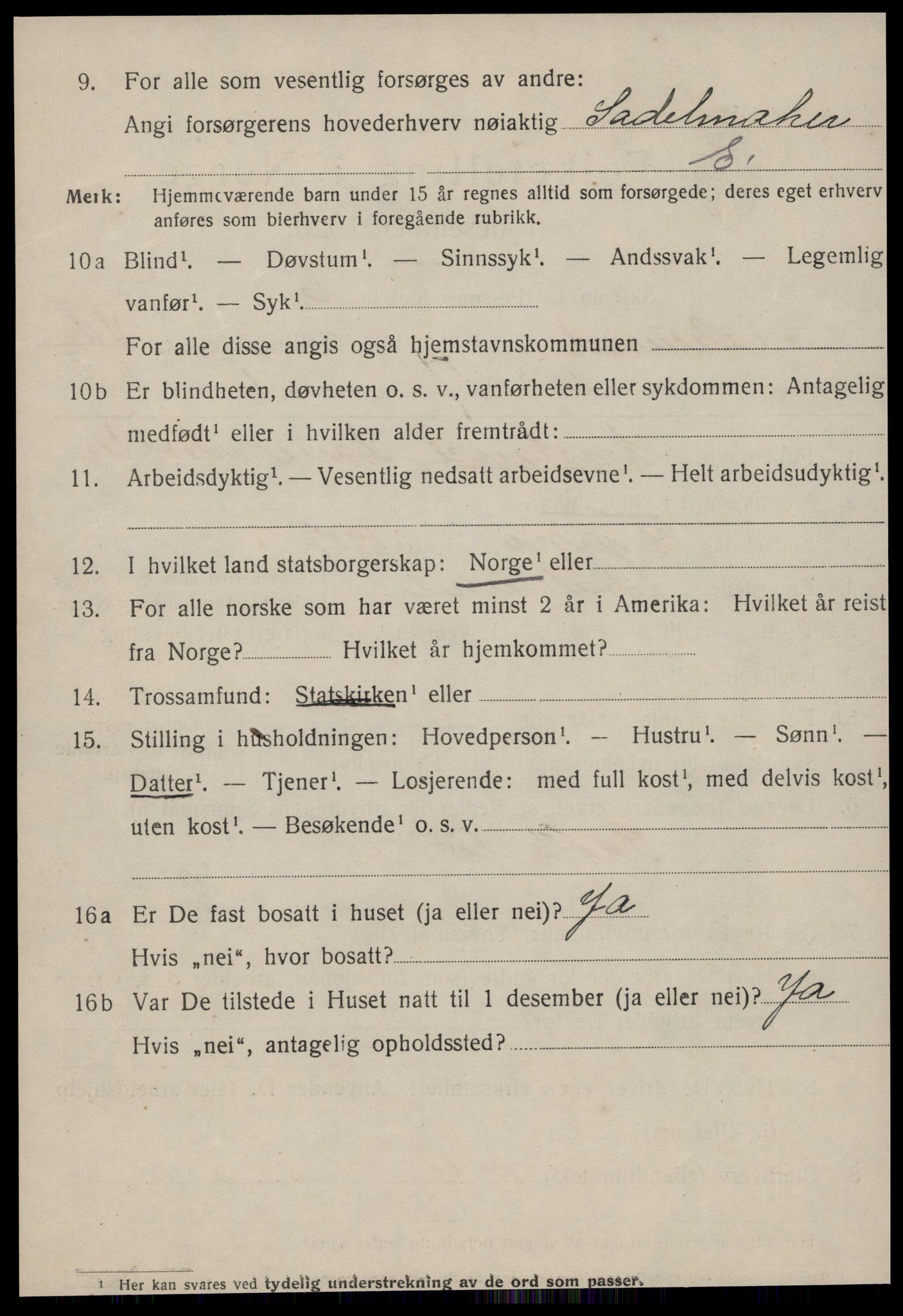 SAT, 1920 census for Ålesund, 1920, p. 20011