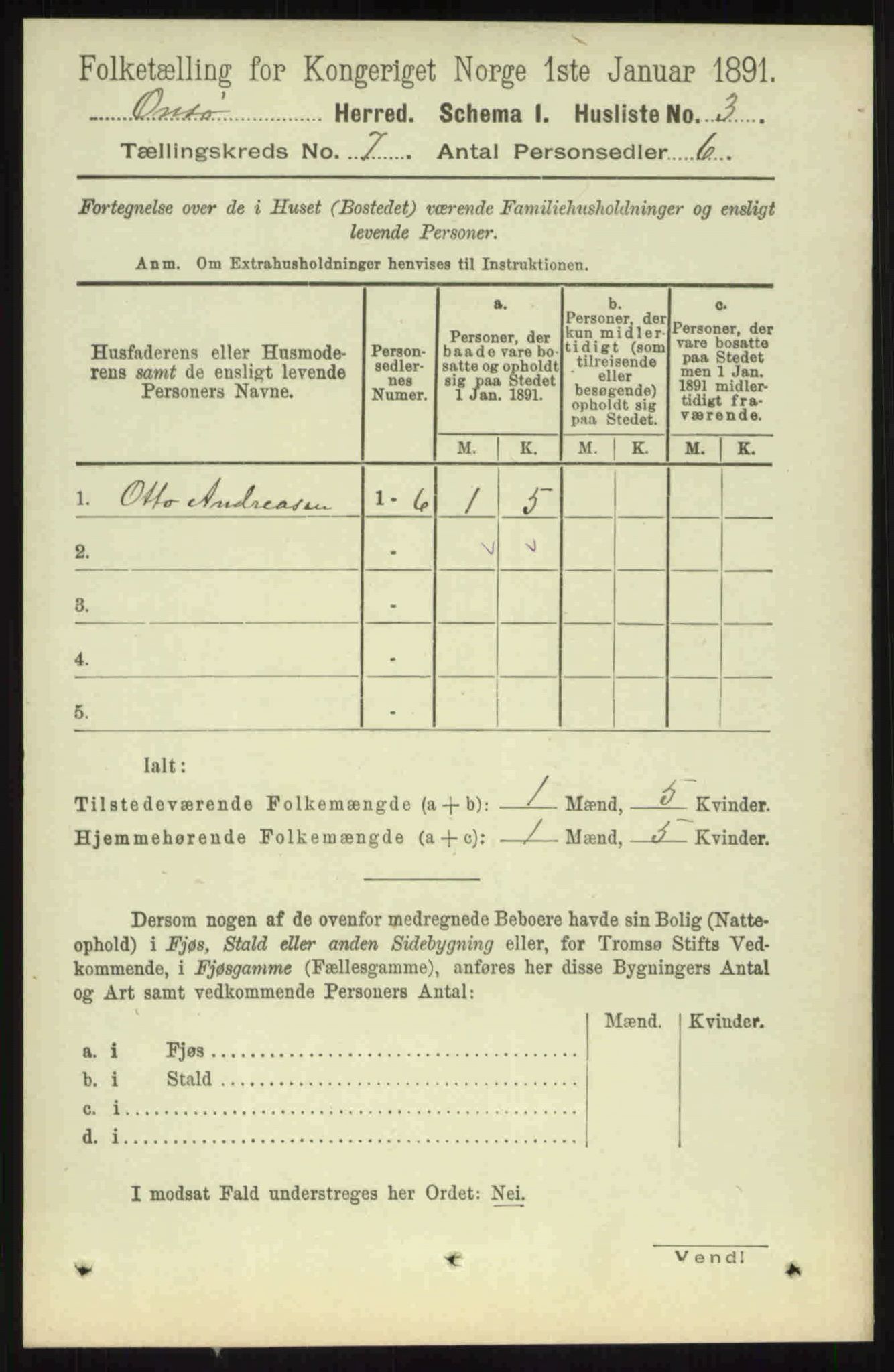 RA, 1891 census for 0134 Onsøy, 1891, p. 6366