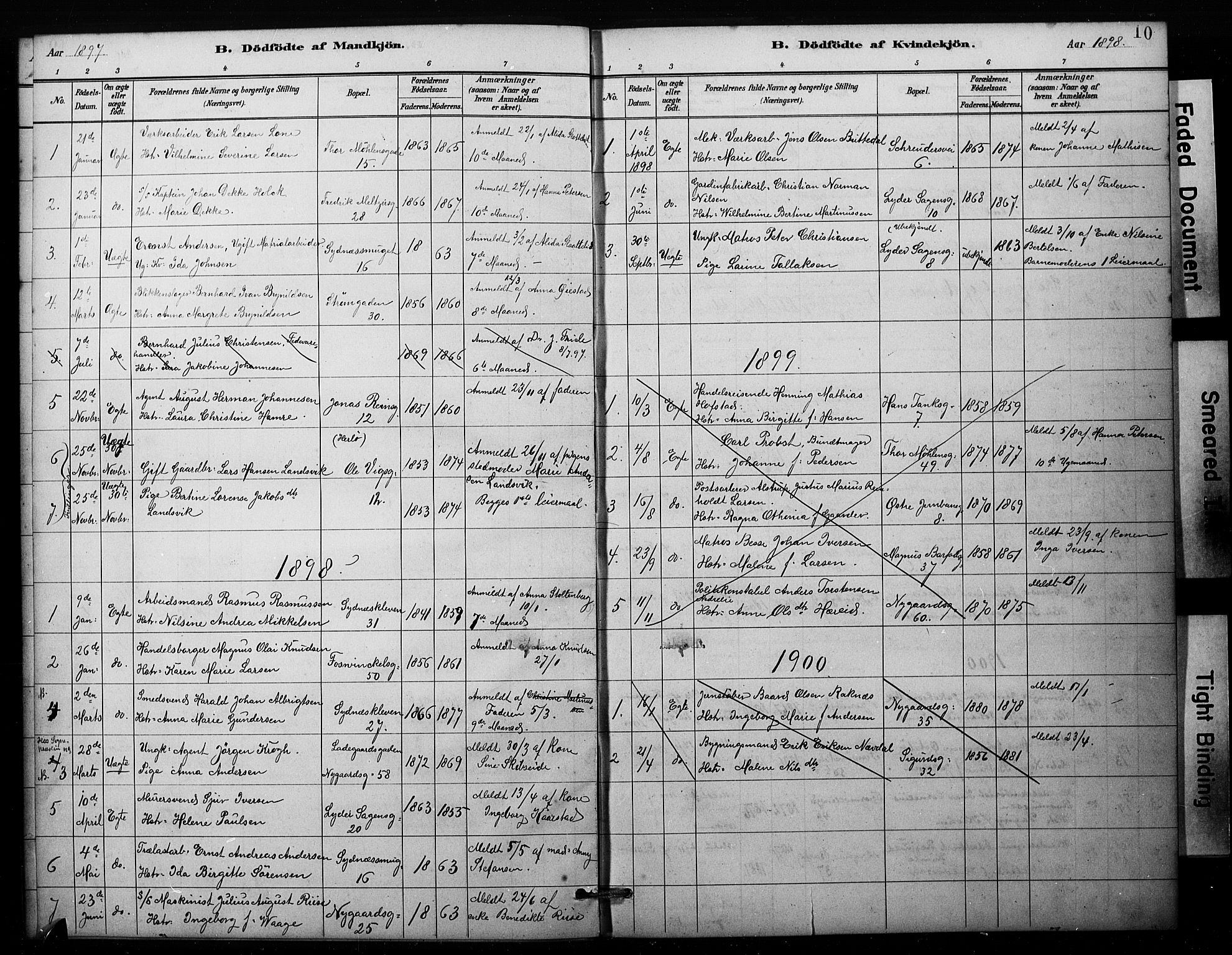 Johanneskirken sokneprestembete, SAB/A-76001/H/Hab: Parish register (copy) no. E 1, 1885-1915, p. 10