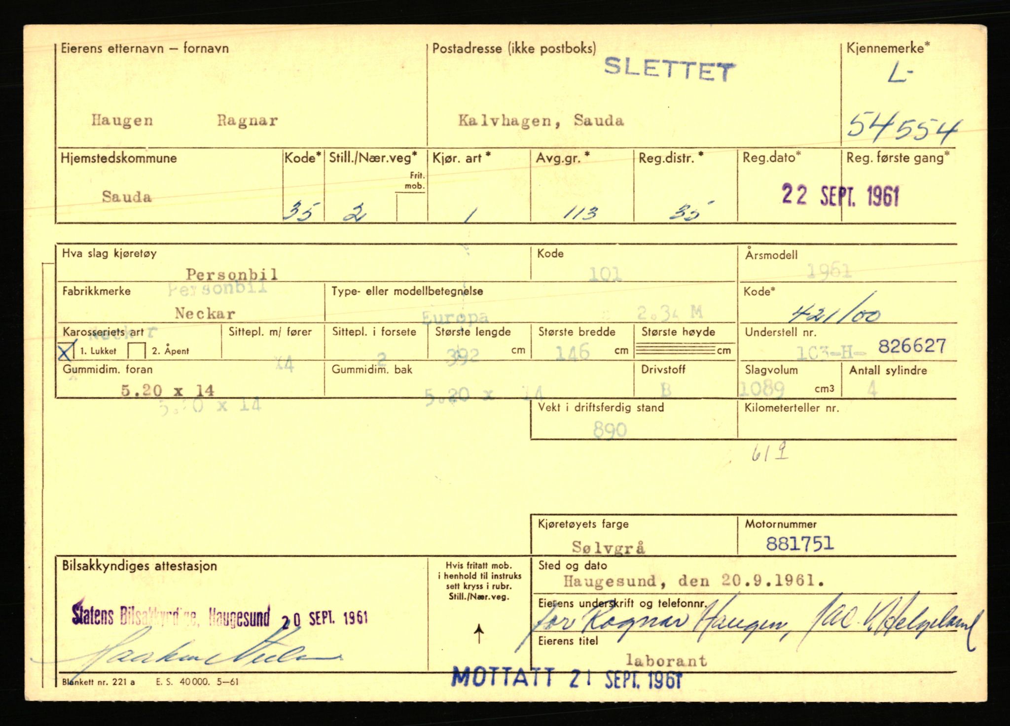 Stavanger trafikkstasjon, AV/SAST-A-101942/0/F/L0054: L-54200 - L-55699, 1930-1971, p. 761