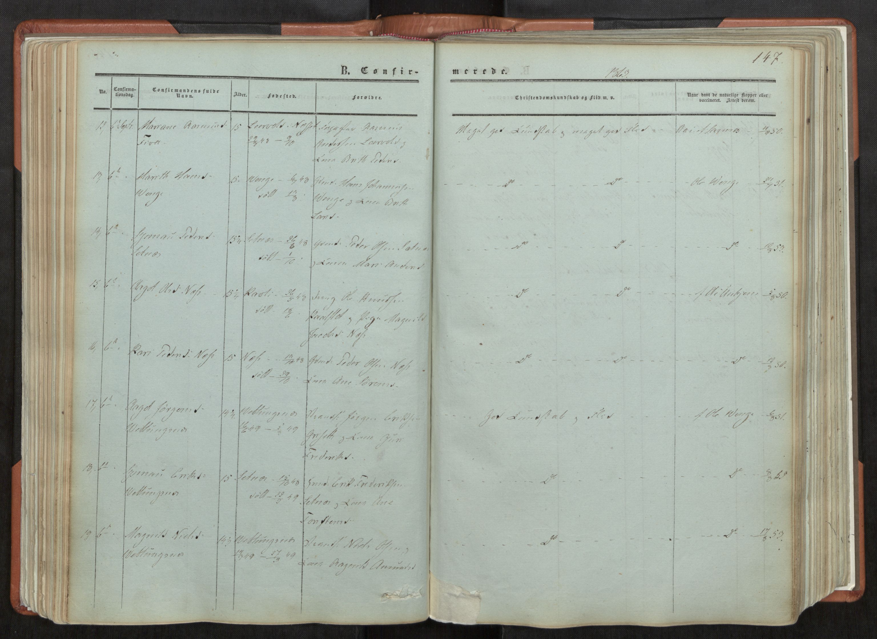 Ministerialprotokoller, klokkerbøker og fødselsregistre - Møre og Romsdal, AV/SAT-A-1454/544/L0572: Parish register (official) no. 544A05, 1854-1886, p. 147