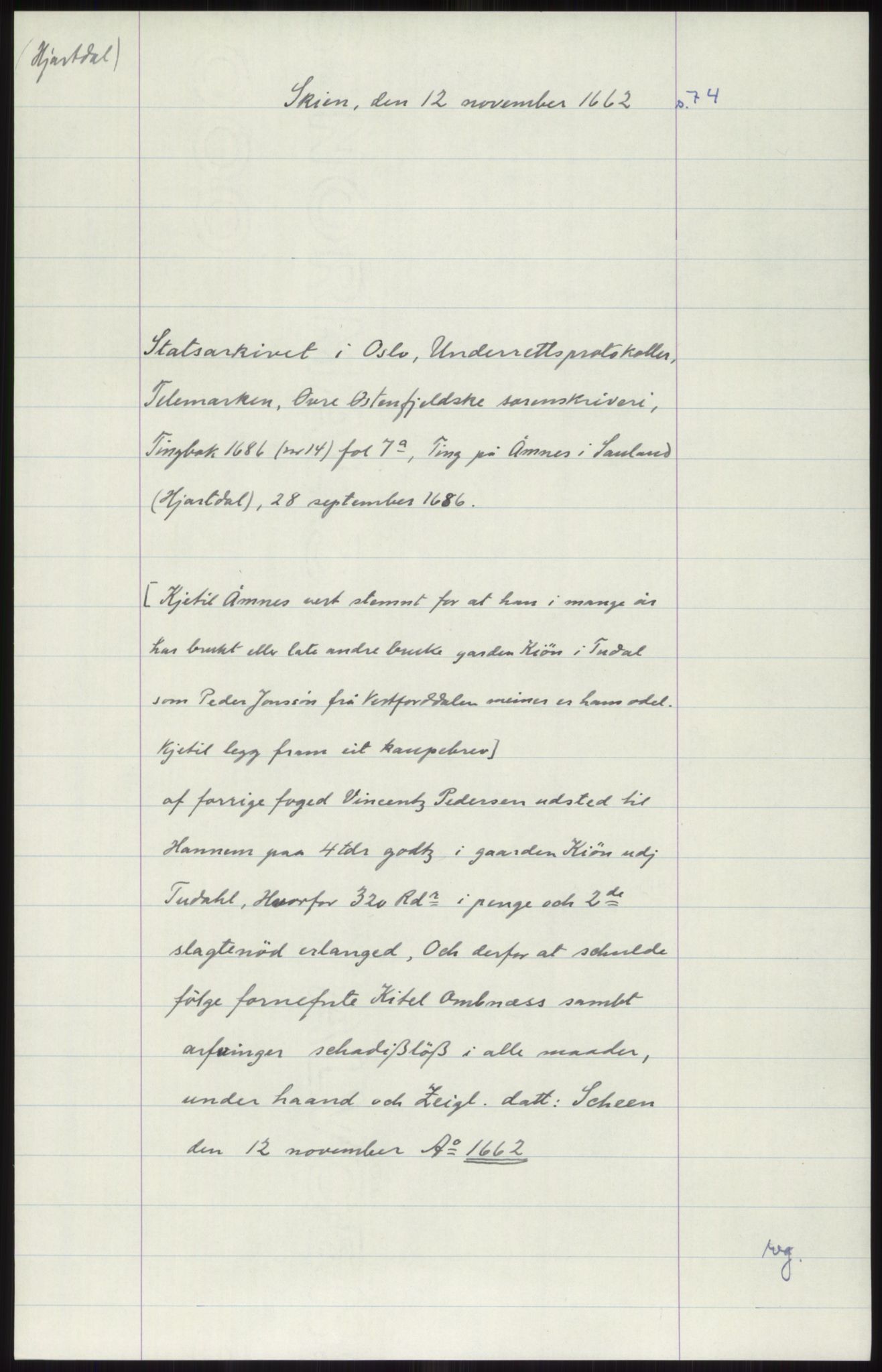 Samlinger til kildeutgivelse, Diplomavskriftsamlingen, AV/RA-EA-4053/H/Ha, p. 2193