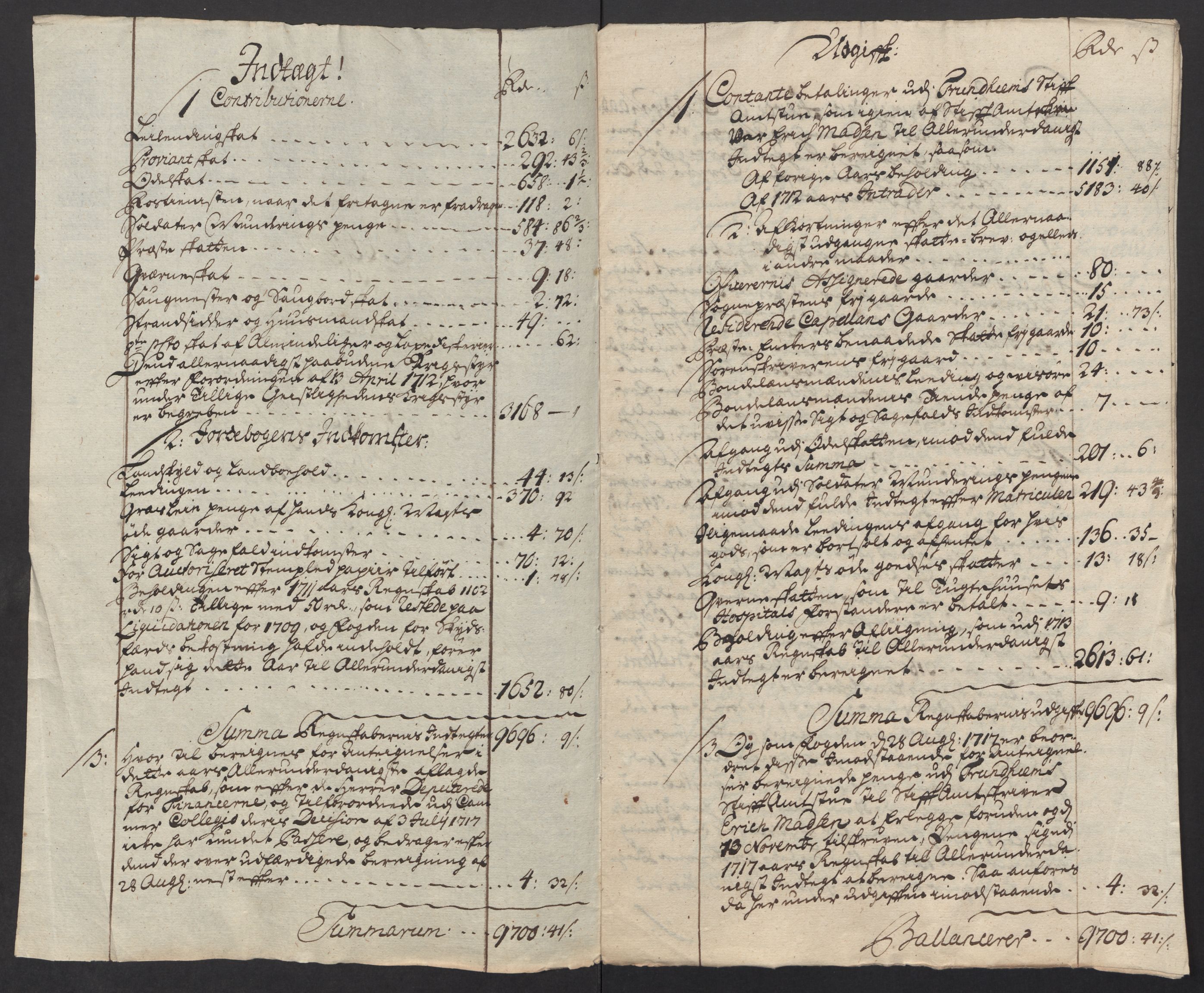 Rentekammeret inntil 1814, Reviderte regnskaper, Fogderegnskap, AV/RA-EA-4092/R55/L3661: Fogderegnskap Romsdal, 1712, p. 264