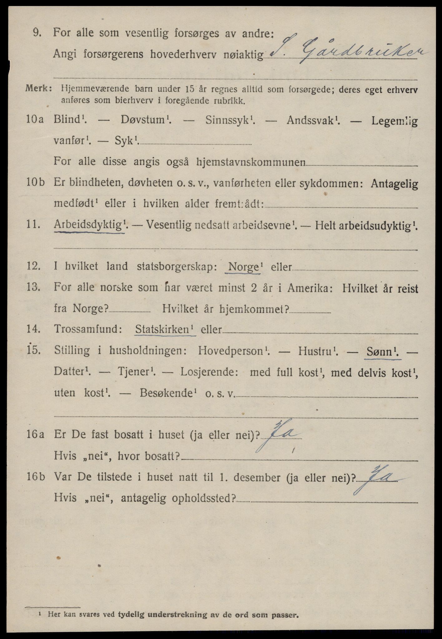 SAT, 1920 census for Eresfjord og Vistdal, 1920, p. 2520