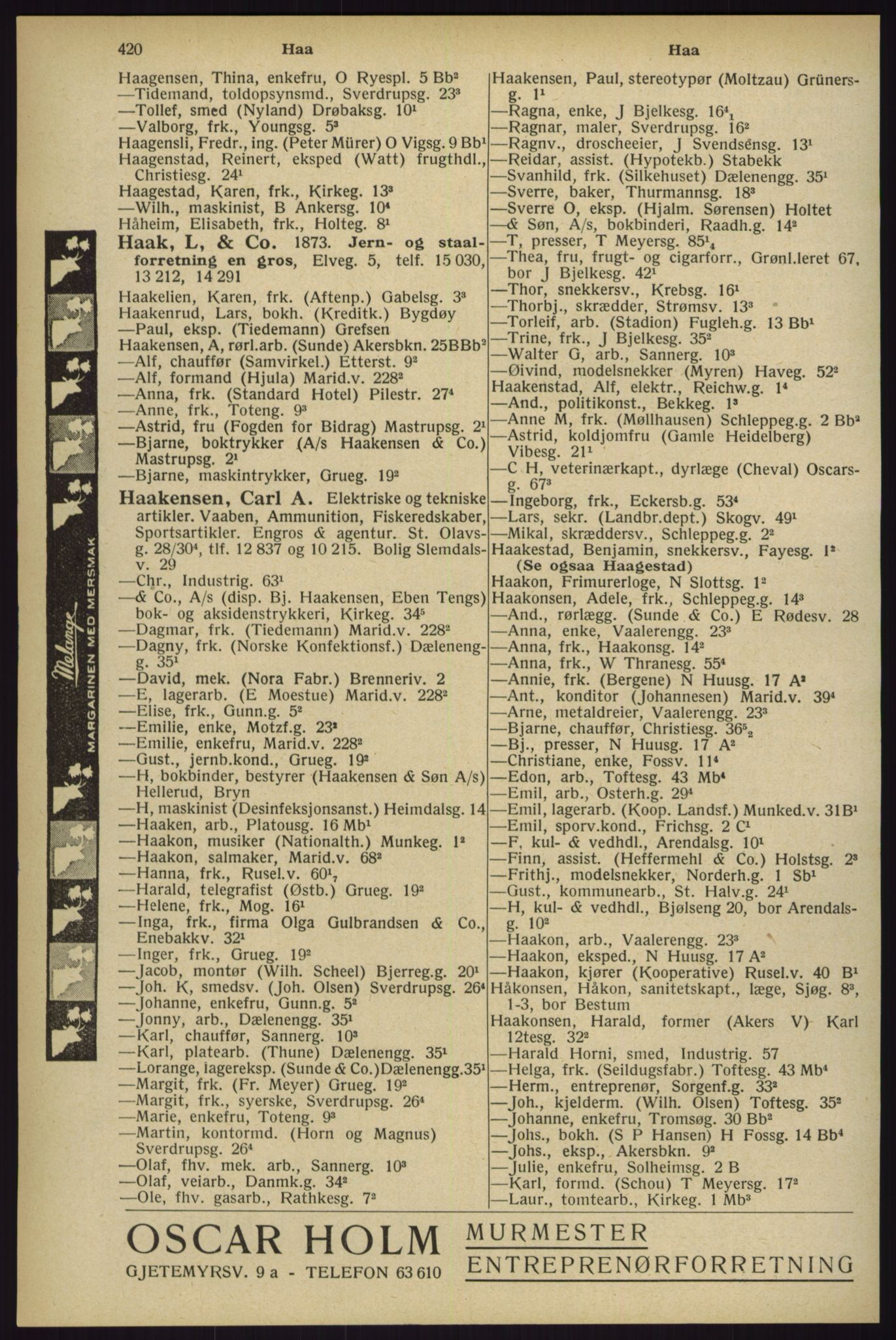 Kristiania/Oslo adressebok, PUBL/-, 1929, p. 420