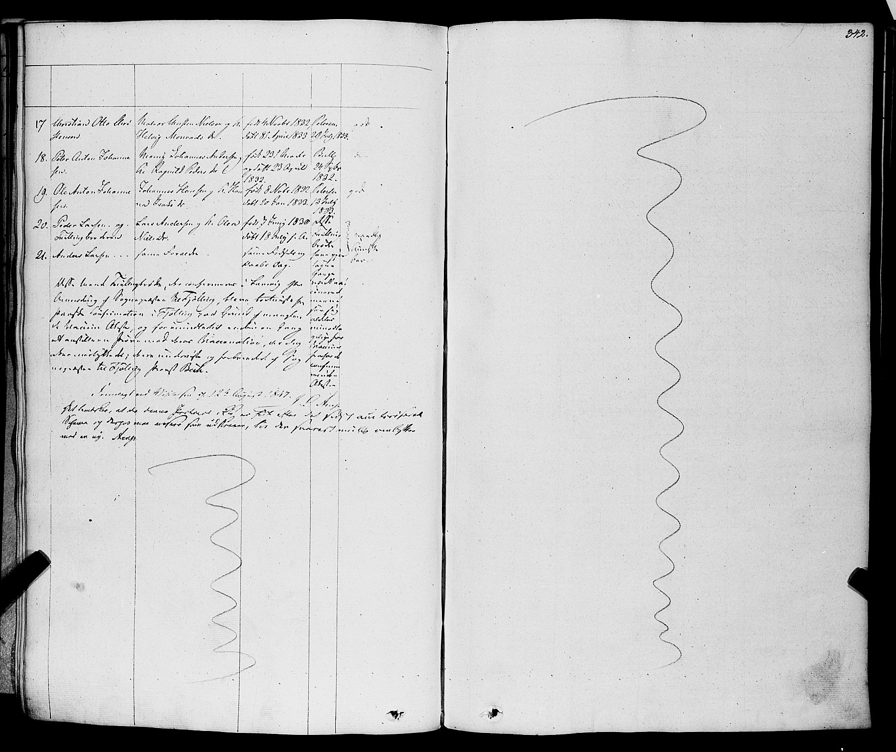 Larvik kirkebøker, AV/SAKO-A-352/F/Fa/L0002: Parish register (official) no. I 2, 1825-1847, p. 342