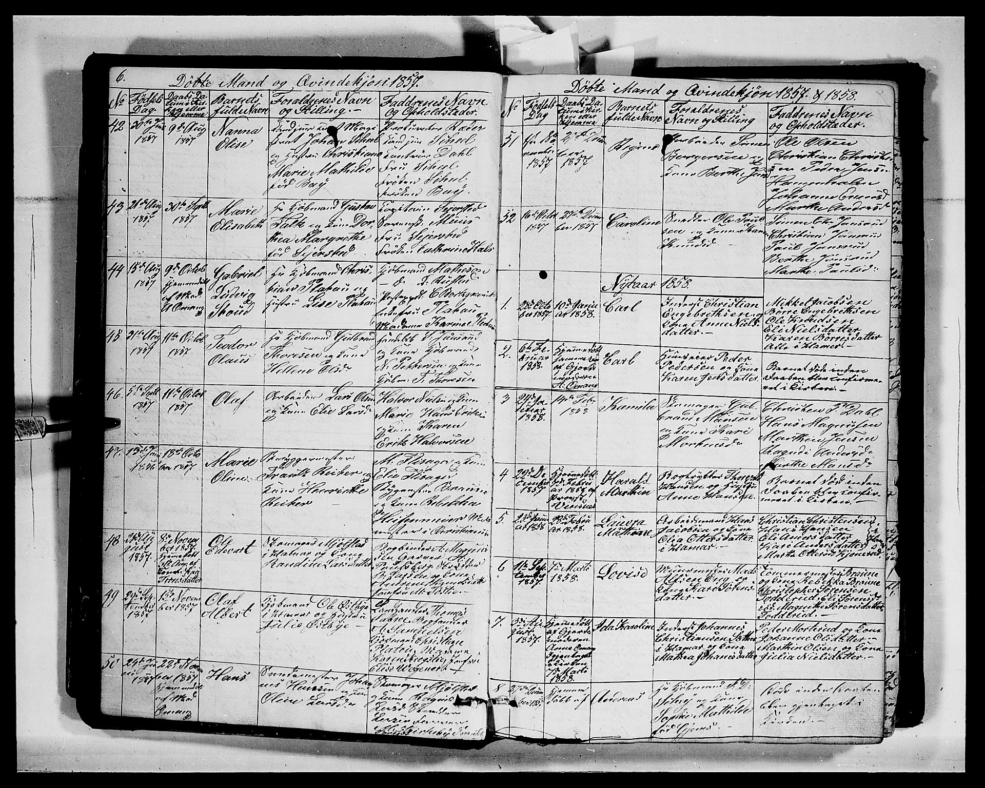 Vang prestekontor, Hedmark, SAH/PREST-008/H/Ha/Hab/L0011: Parish register (copy) no. 11, 1855-1878, p. 6
