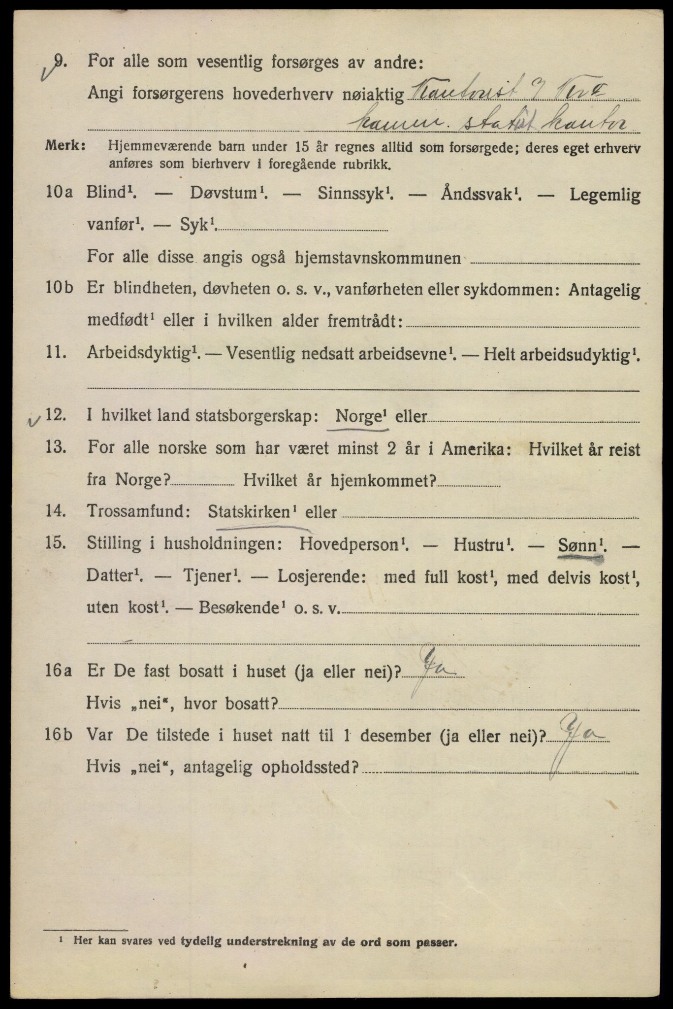 SAO, 1920 census for Kristiania, 1920, p. 375474