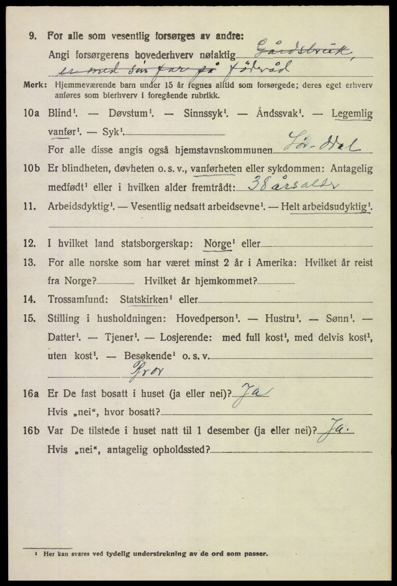 SAH, 1920 census for Sør-Odal, 1920, p. 15138