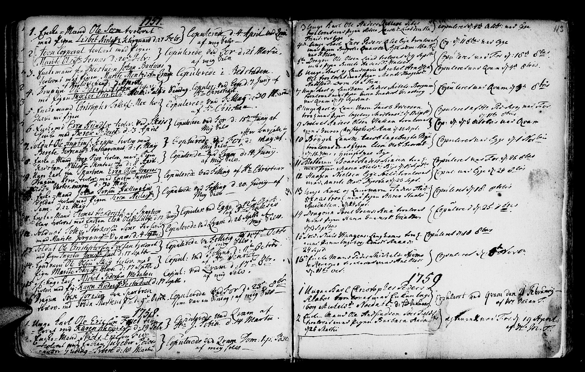 Ministerialprotokoller, klokkerbøker og fødselsregistre - Nord-Trøndelag, SAT/A-1458/746/L0439: Parish register (official) no. 746A01, 1688-1759, p. 113