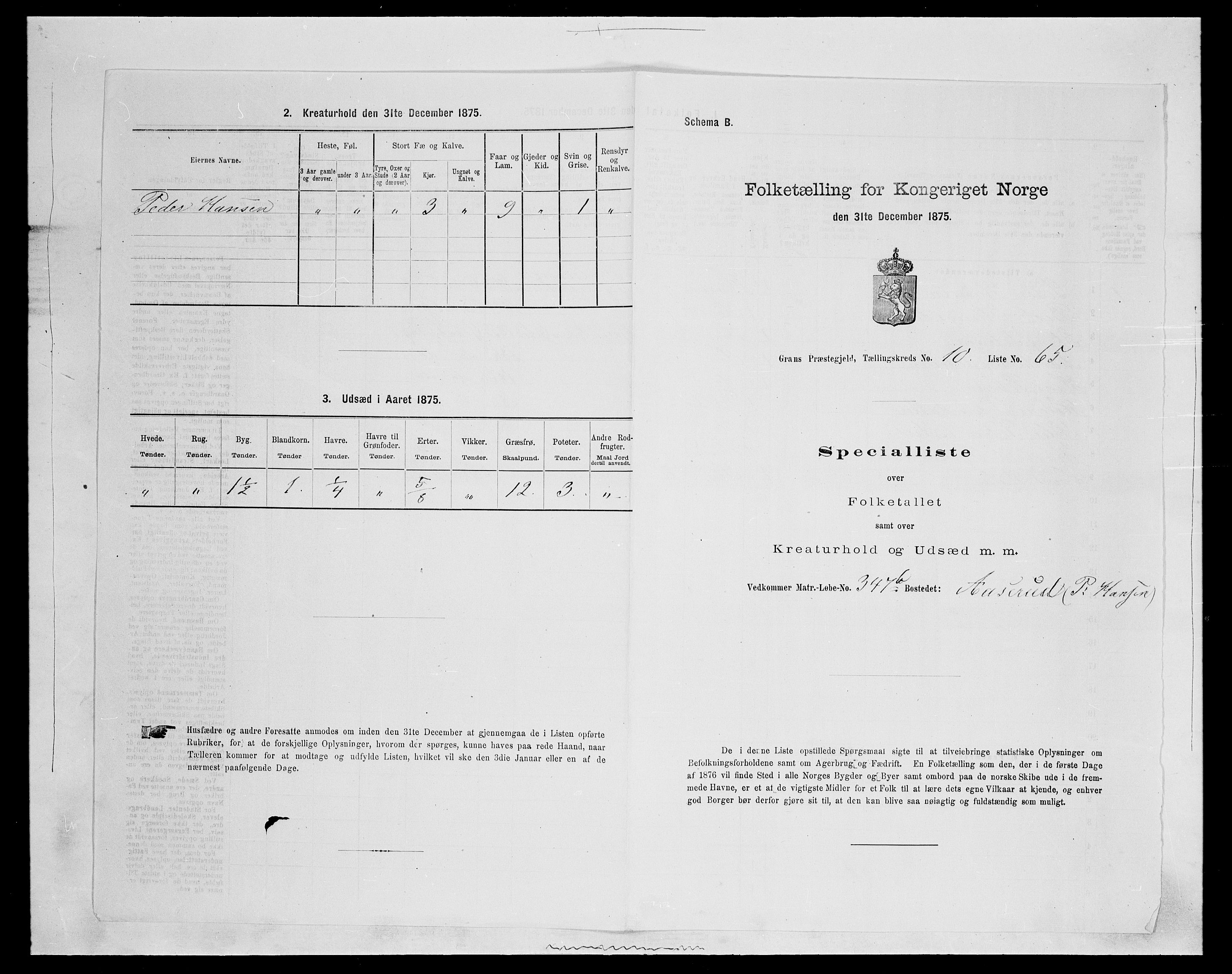SAH, 1875 census for 0534P Gran, 1875, p. 1996