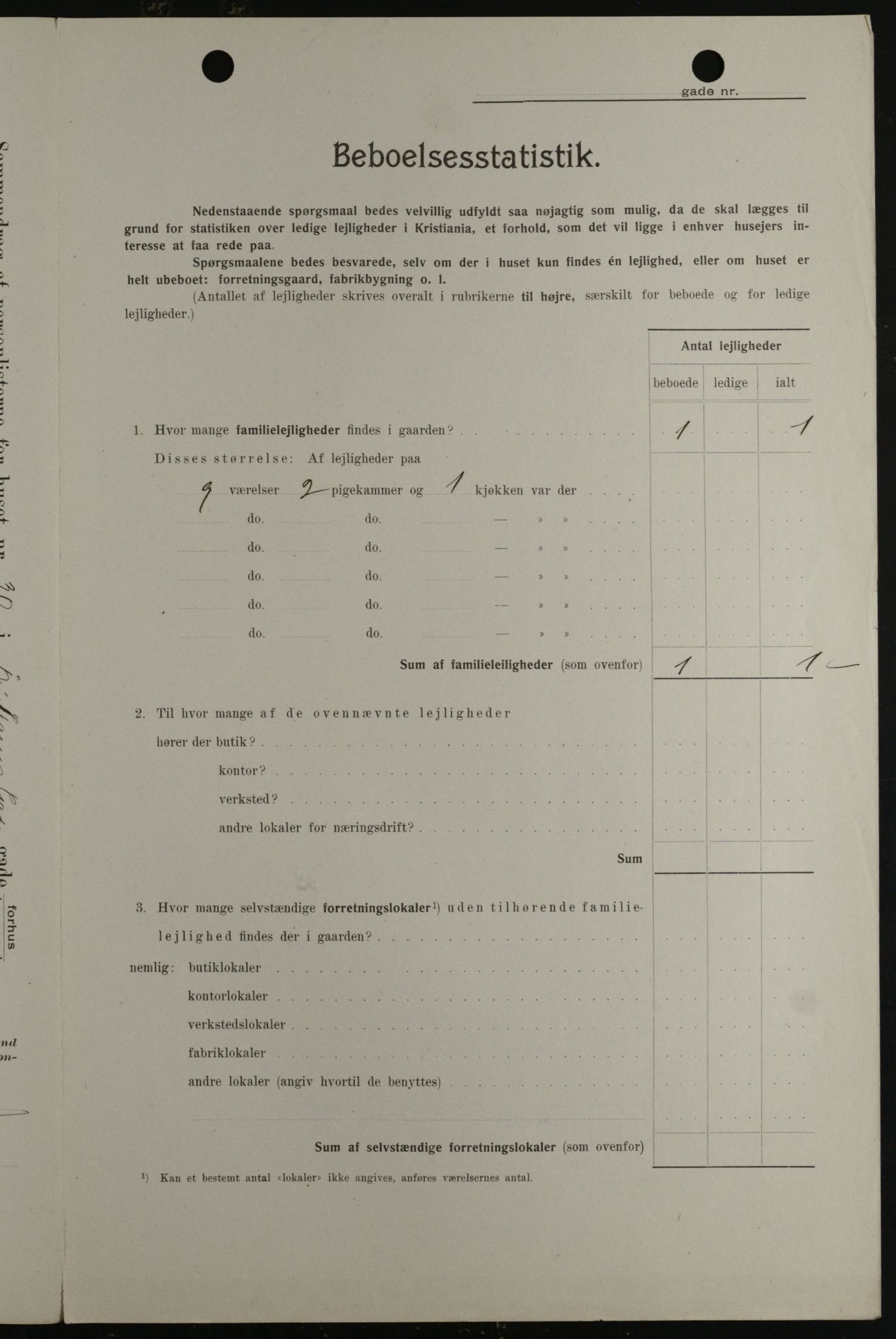 OBA, Municipal Census 1908 for Kristiania, 1908, p. 24086