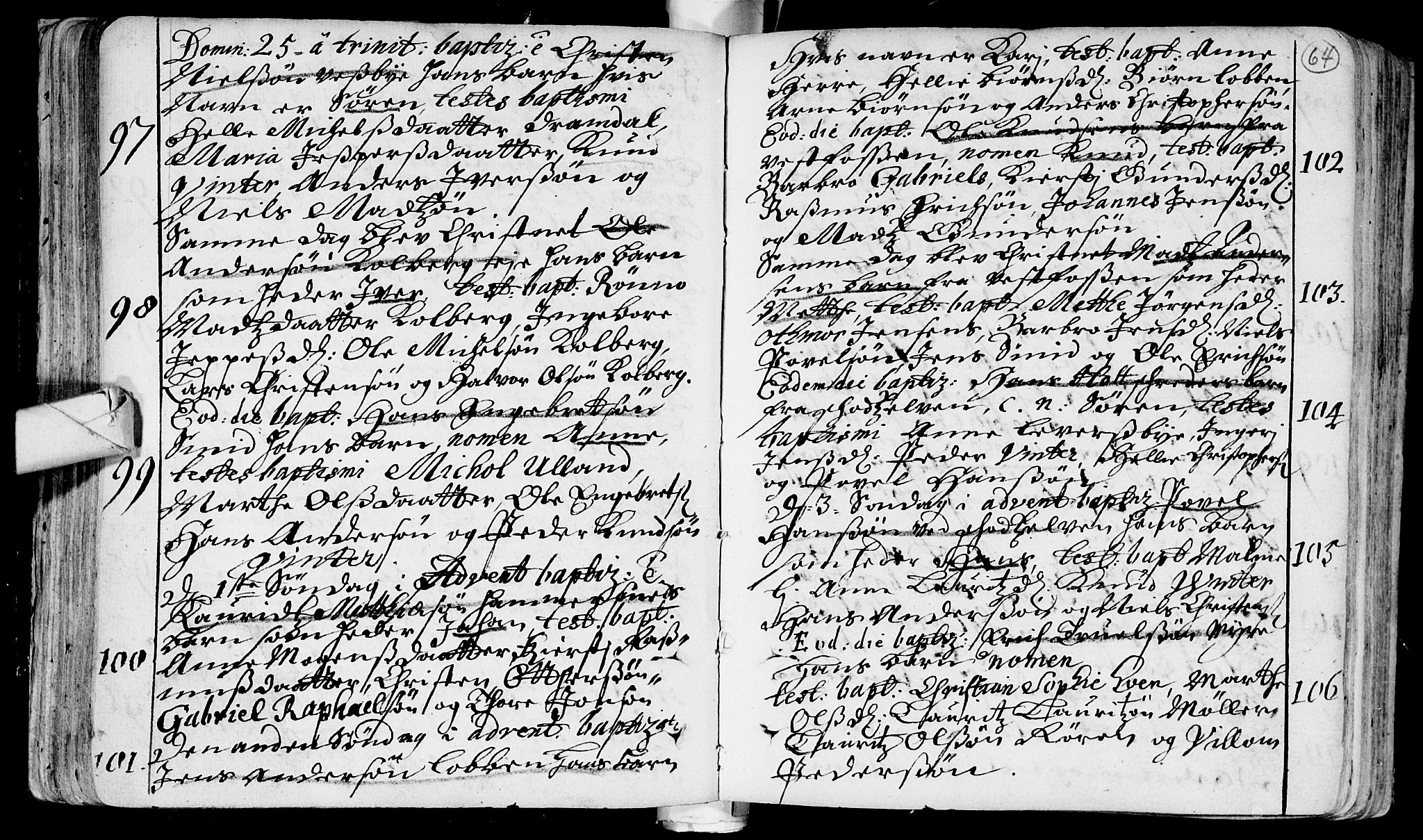 Eiker kirkebøker, AV/SAKO-A-4/F/Fa/L0002: Parish register (official) no. I 2, 1705-1724, p. 64