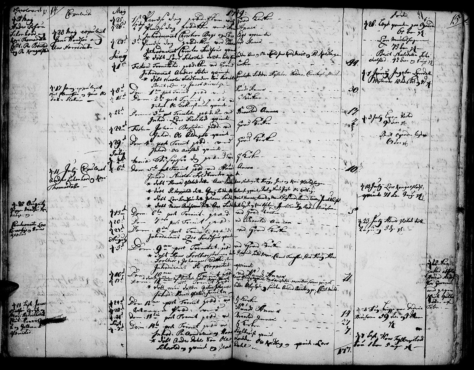 Vardal prestekontor, AV/SAH-PREST-100/H/Ha/Haa/L0002: Parish register (official) no. 2, 1748-1776, p. 14-15