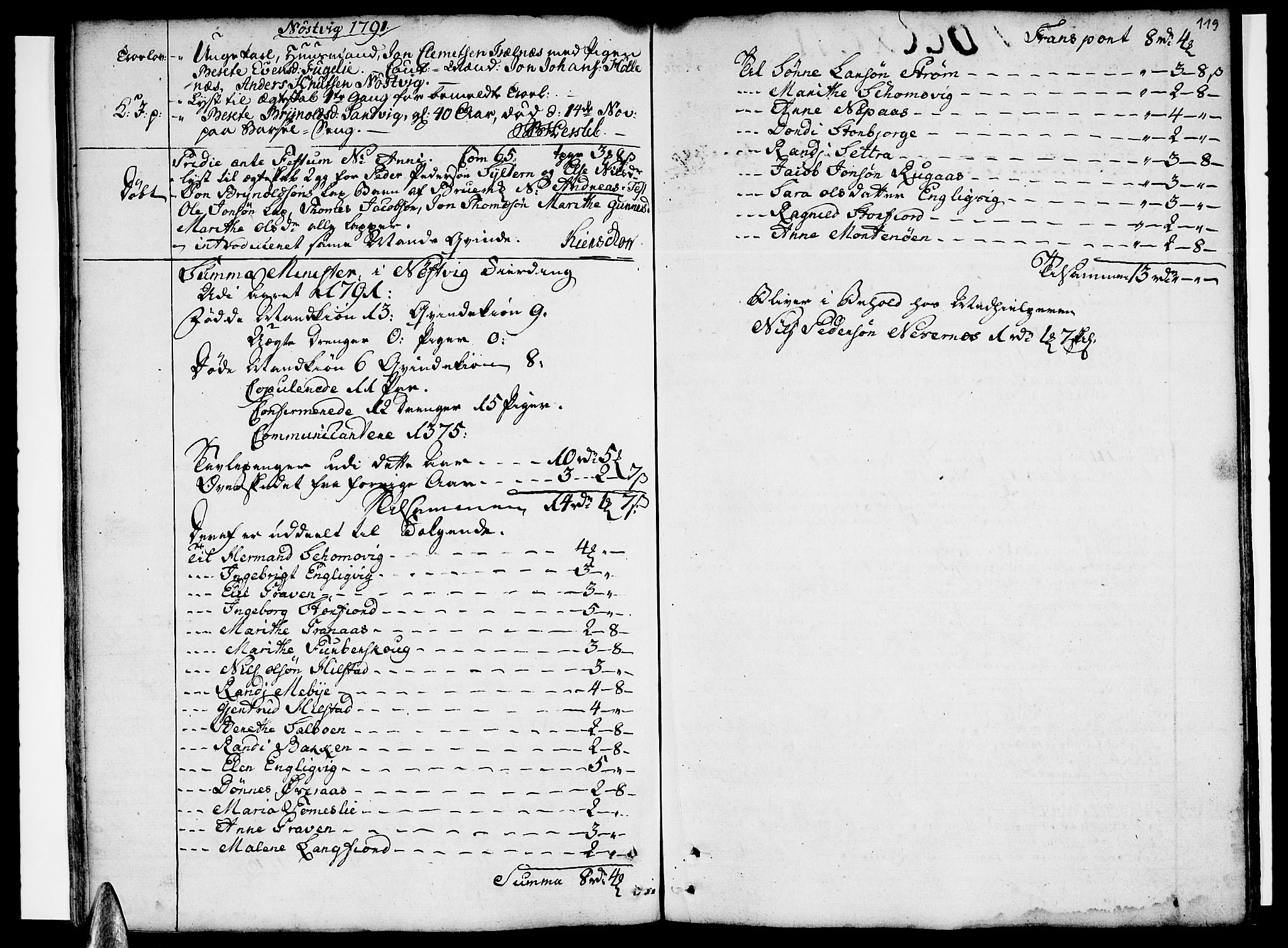 Ministerialprotokoller, klokkerbøker og fødselsregistre - Nordland, AV/SAT-A-1459/814/L0222: Parish register (official) no. 814A03, 1752-1819, p. 119