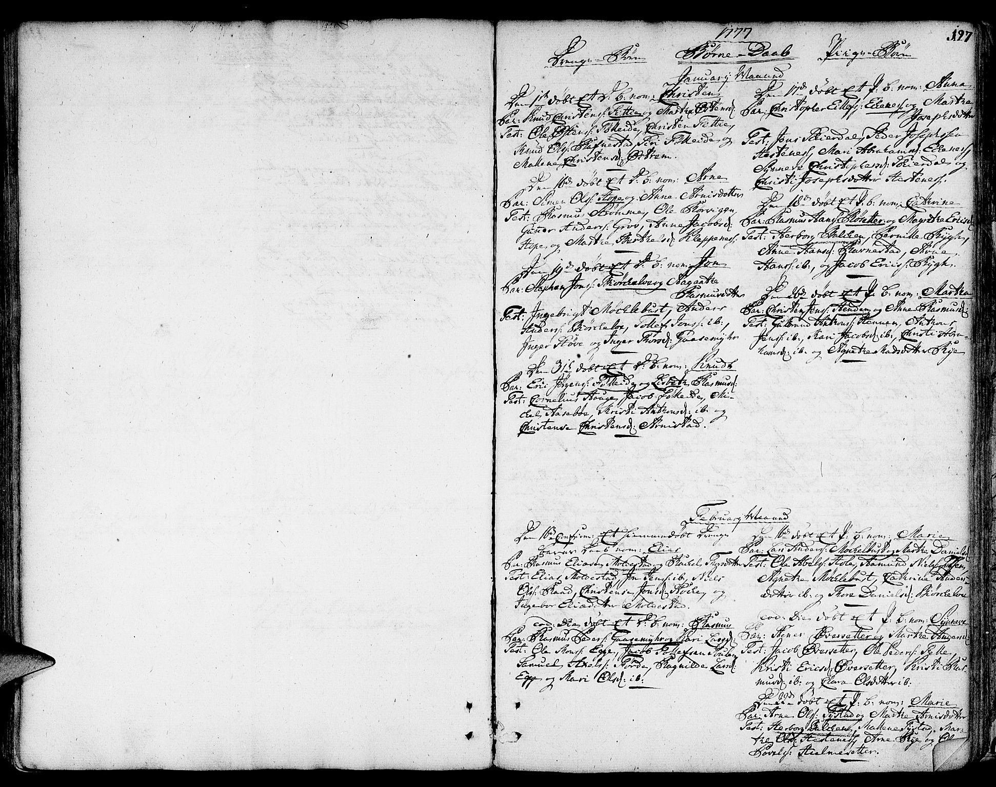 Gloppen sokneprestembete, AV/SAB-A-80101/H/Haa/Haaa/L0004: Parish register (official) no. A 4, 1758-1784, p. 127