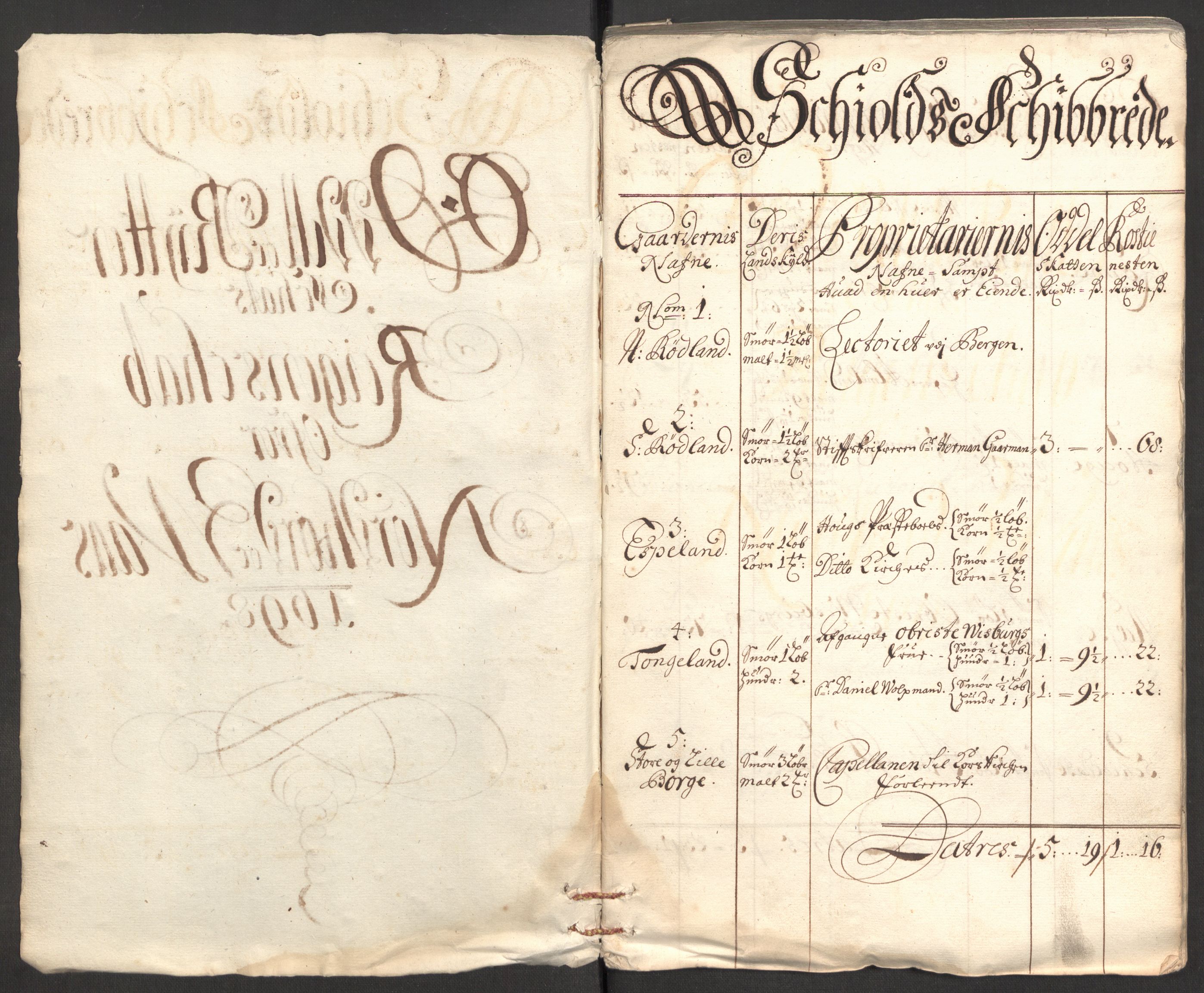 Rentekammeret inntil 1814, Reviderte regnskaper, Fogderegnskap, RA/EA-4092/R51/L3184: Fogderegnskap Nordhordland og Voss, 1698-1699, p. 16