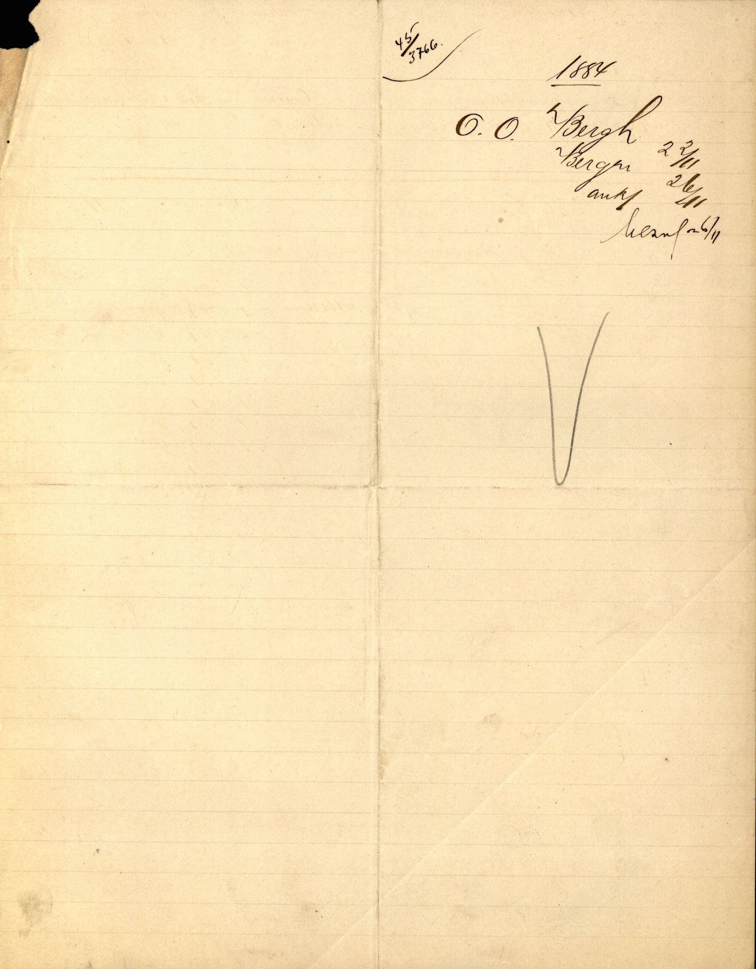 Pa 63 - Østlandske skibsassuranceforening, VEMU/A-1079/G/Ga/L0017/0010: Havaridokumenter / Frithjof, Grid, Gratitude, Gaselle, Garibaldi, 1884, p. 5