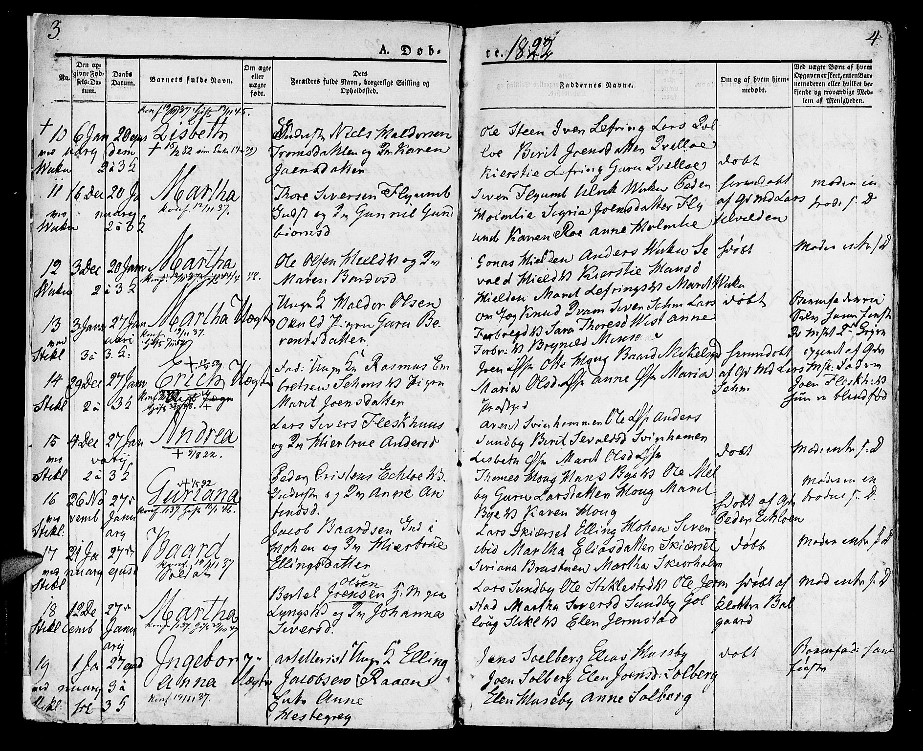 Ministerialprotokoller, klokkerbøker og fødselsregistre - Nord-Trøndelag, SAT/A-1458/723/L0237: Parish register (official) no. 723A06, 1822-1830, p. 3-4