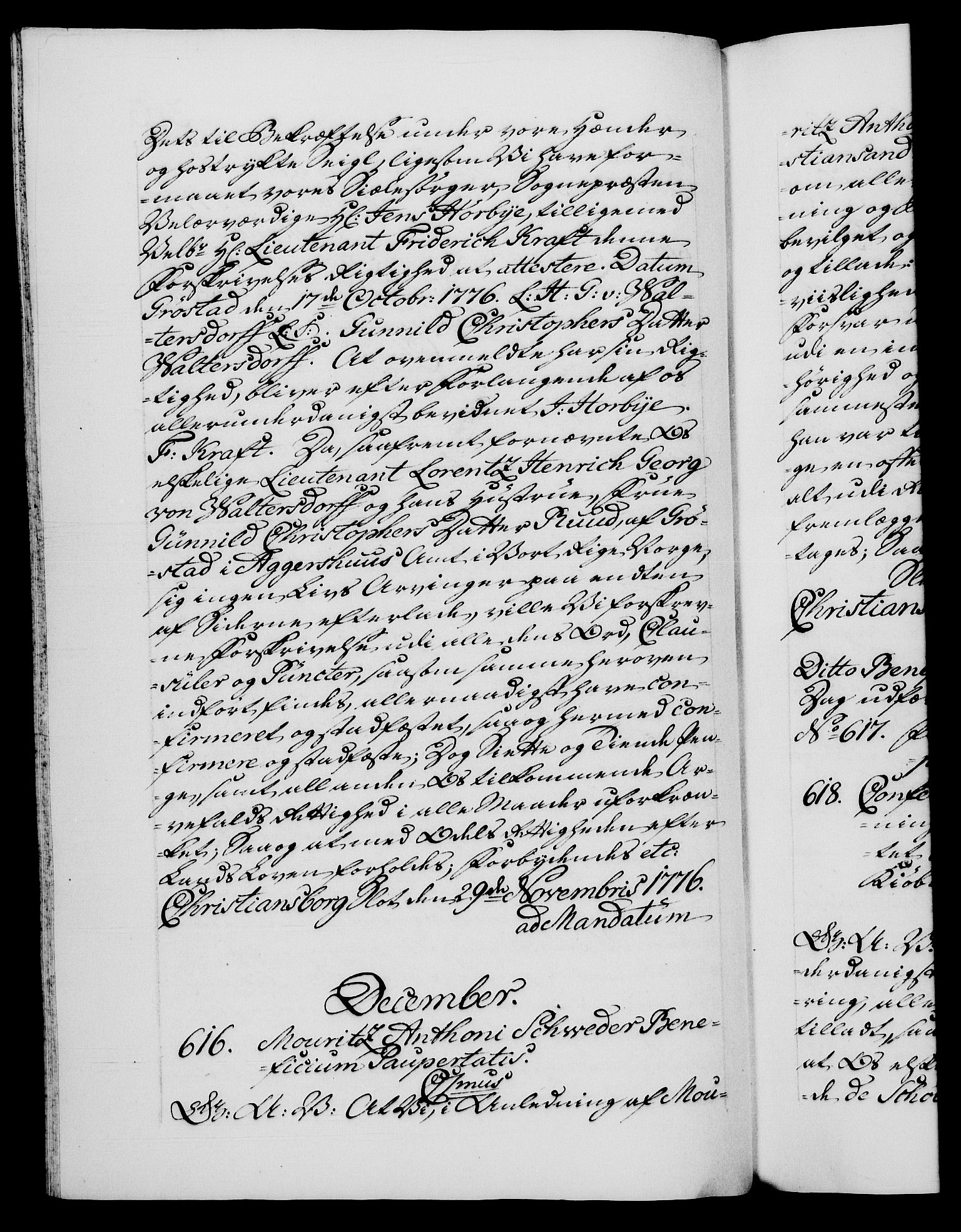 Danske Kanselli 1572-1799, AV/RA-EA-3023/F/Fc/Fca/Fcaa/L0047: Norske registre, 1776-1778, p. 363b