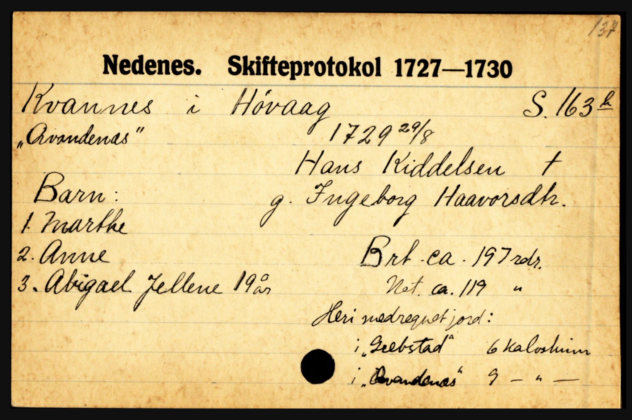 Nedenes sorenskriveri før 1824, AV/SAK-1221-0007/H, p. 16331