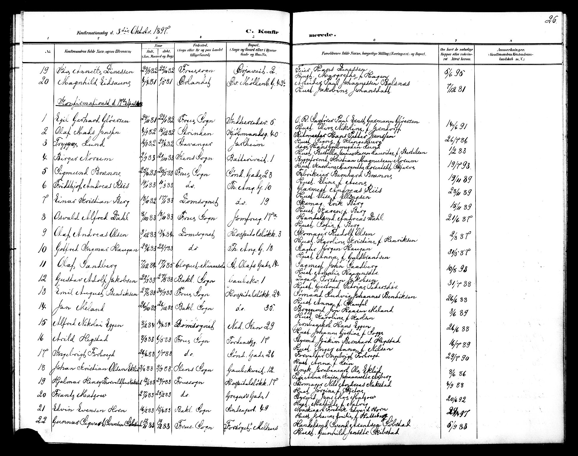 Ministerialprotokoller, klokkerbøker og fødselsregistre - Sør-Trøndelag, SAT/A-1456/602/L0144: Parish register (copy) no. 602C12, 1897-1905, p. 26
