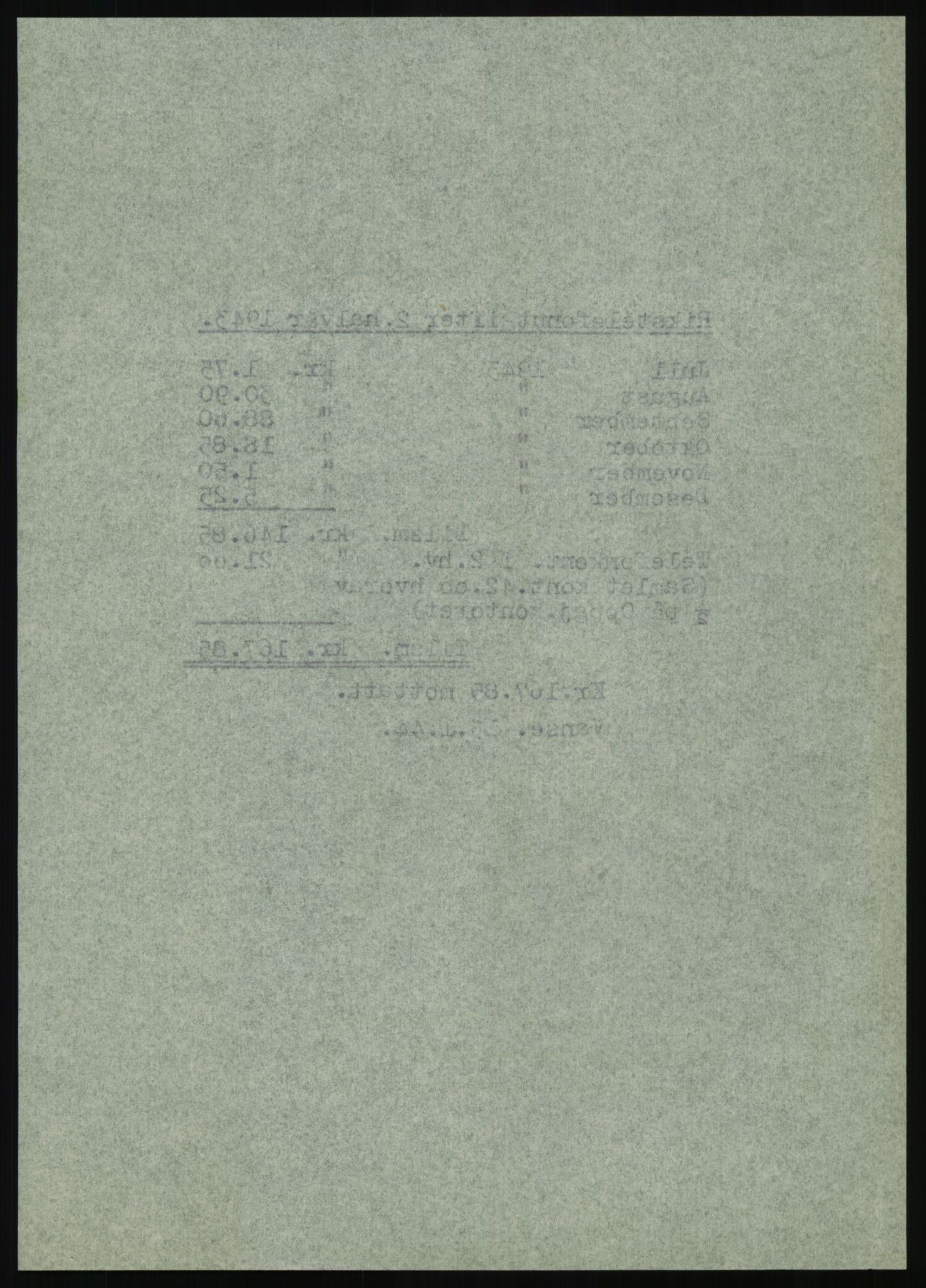 Forsvarsdepartementet, 10. kontor / Oppgjørskontoret, AV/RA-RAFA-1225/D/Db/L0180: Lista oppgjørskontor, 1942-1952, p. 220