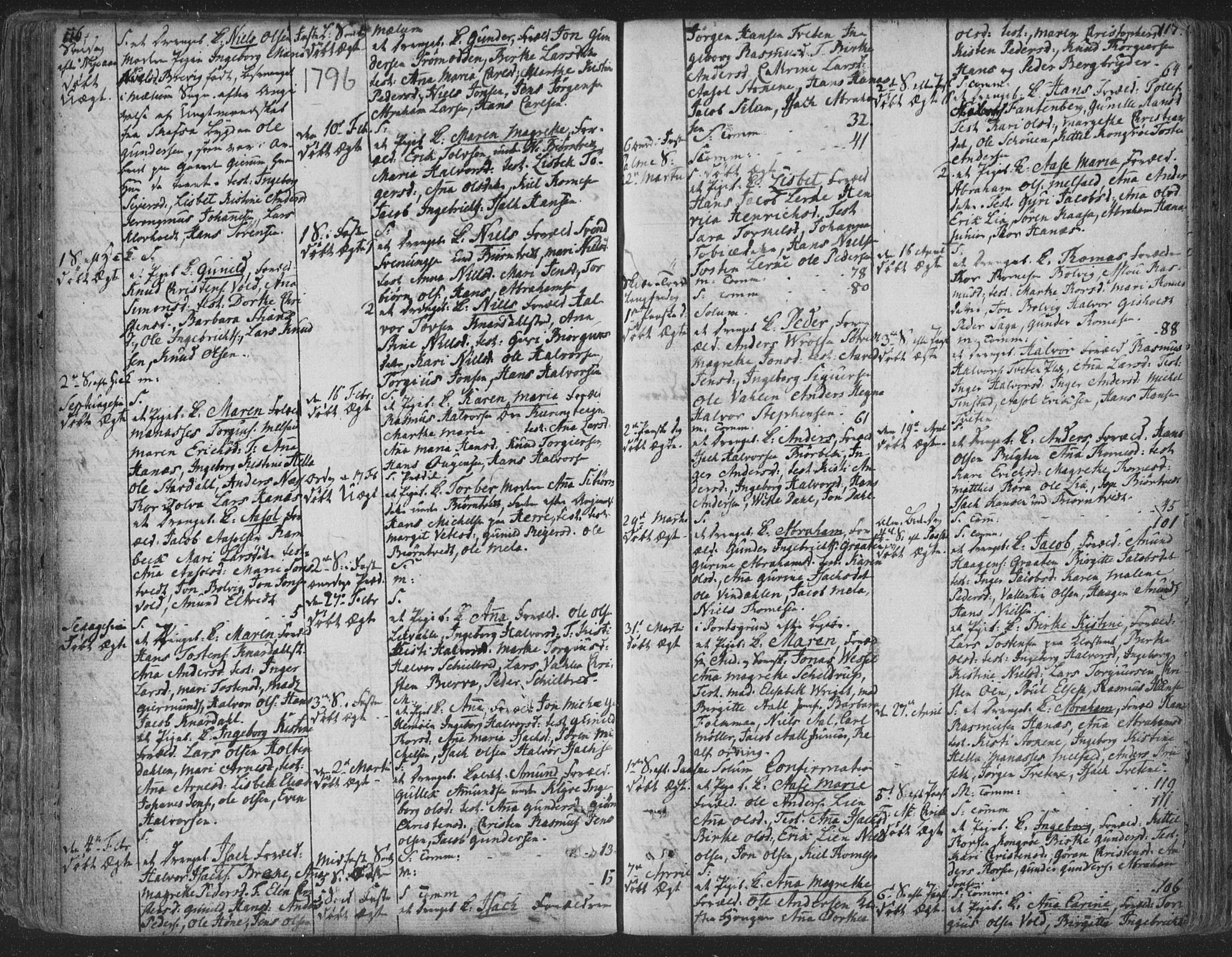 Solum kirkebøker, AV/SAKO-A-306/F/Fa/L0003: Parish register (official) no. I 3, 1761-1814, p. 116-117