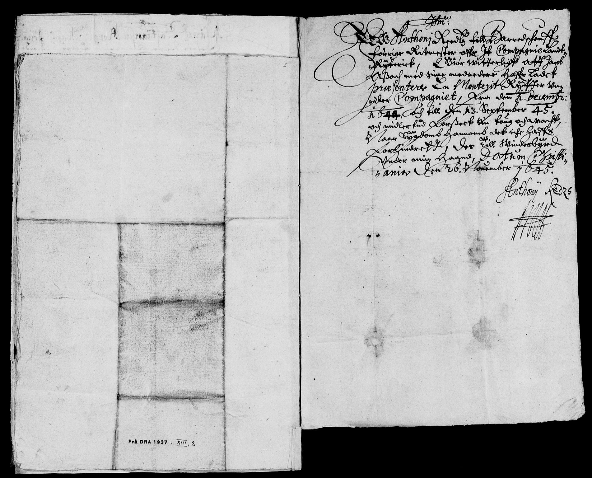 Rentekammeret inntil 1814, Reviderte regnskaper, Lensregnskaper, AV/RA-EA-5023/R/Rb/Rba/L0186: Akershus len, 1645-1646