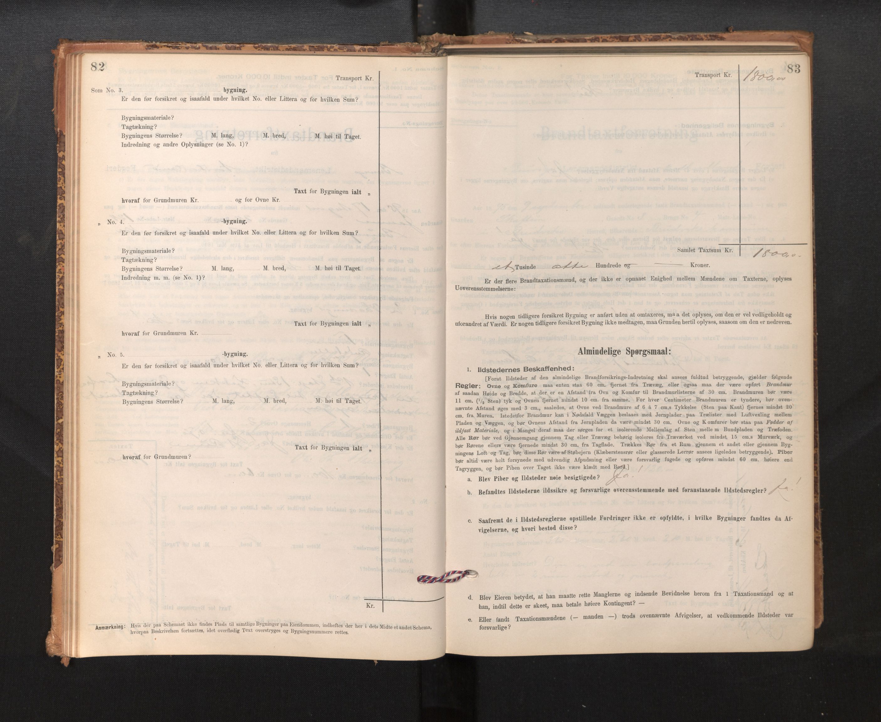 Lensmannen i Bruvik, SAB/A-31301/0012/L0006: Branntakstprotokoll, skjematakst, 1894-1906, p. 82-83