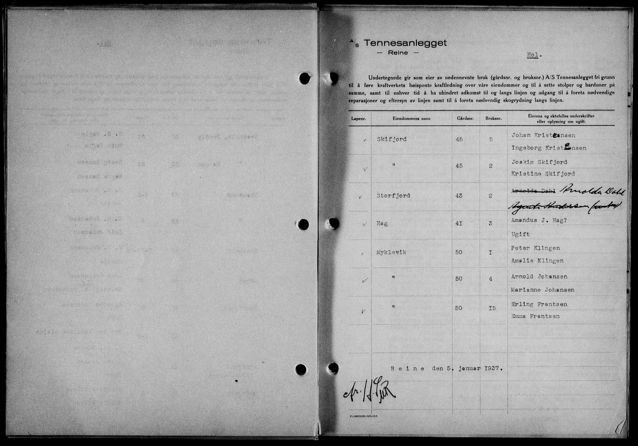 Lofoten sorenskriveri, AV/SAT-A-0017/1/2/2C/L0001a: Mortgage book no. 1a, 1936-1937, Diary no: : 64/1937