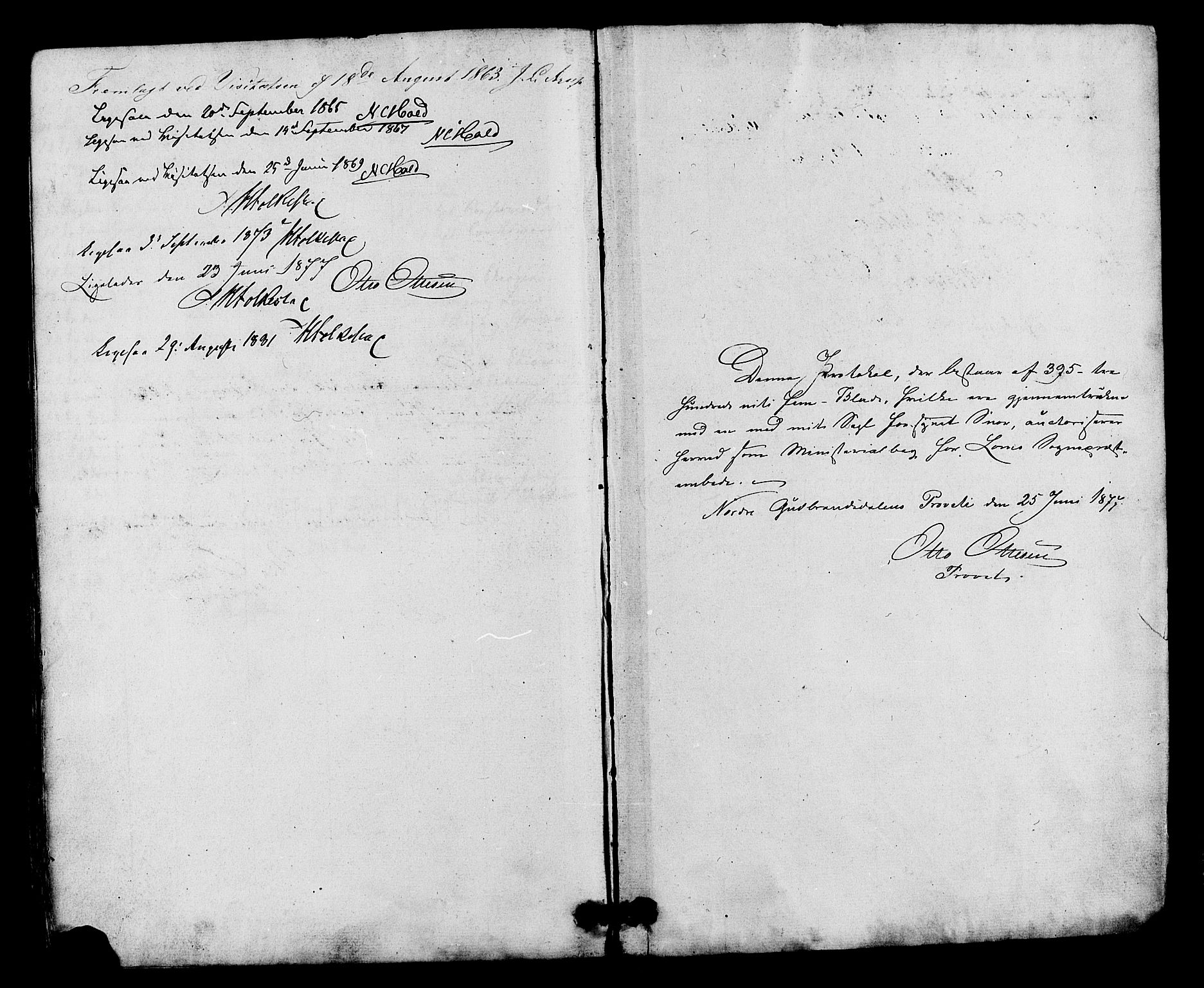 Lom prestekontor, AV/SAH-PREST-070/K/L0007: Parish register (official) no. 7, 1863-1884