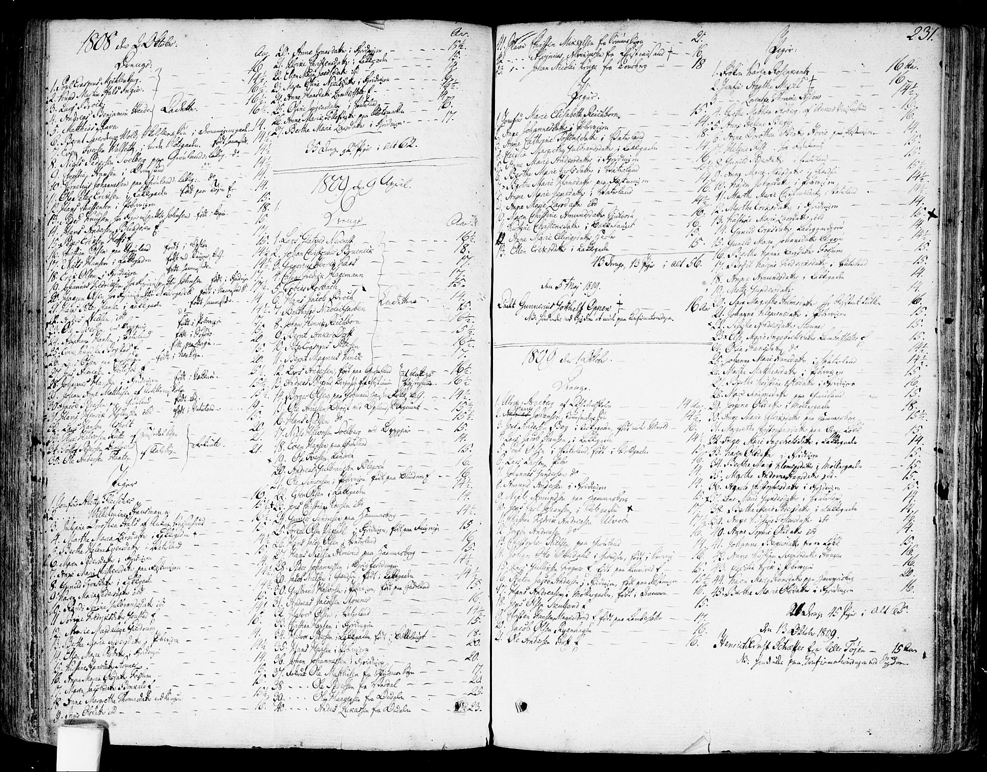 Garnisonsmenigheten Kirkebøker, SAO/A-10846/F/Fa/L0003: Parish register (official) no. 3, 1777-1809, p. 231